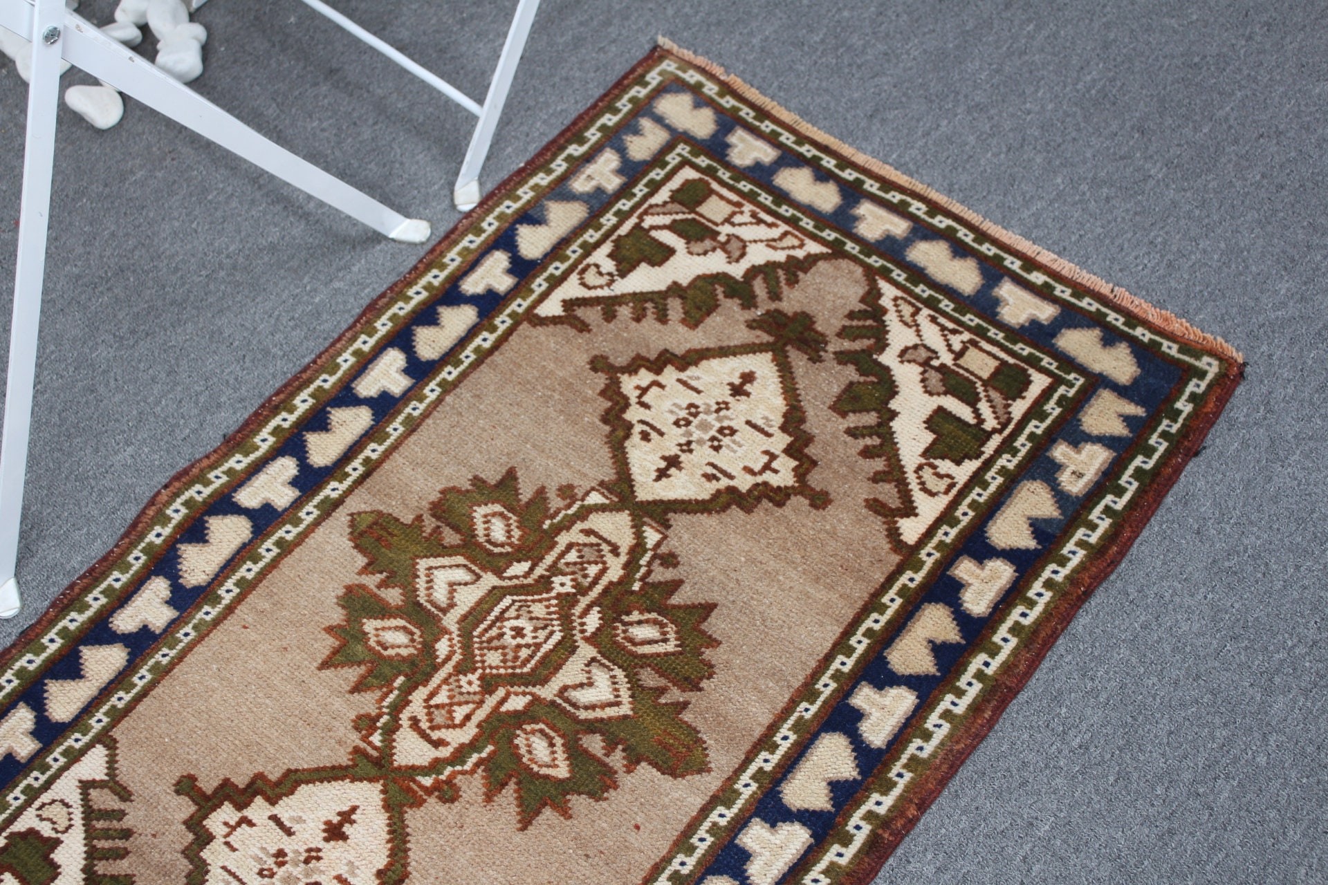 Bedroom Rugs, Vintage Rug, Nursery Rug, Anatolian Rug, Rugs for Car Mat, Turkish Rug, Entry Rug, 1.9x3.3 ft Small Rugs, Brown Wool Rug