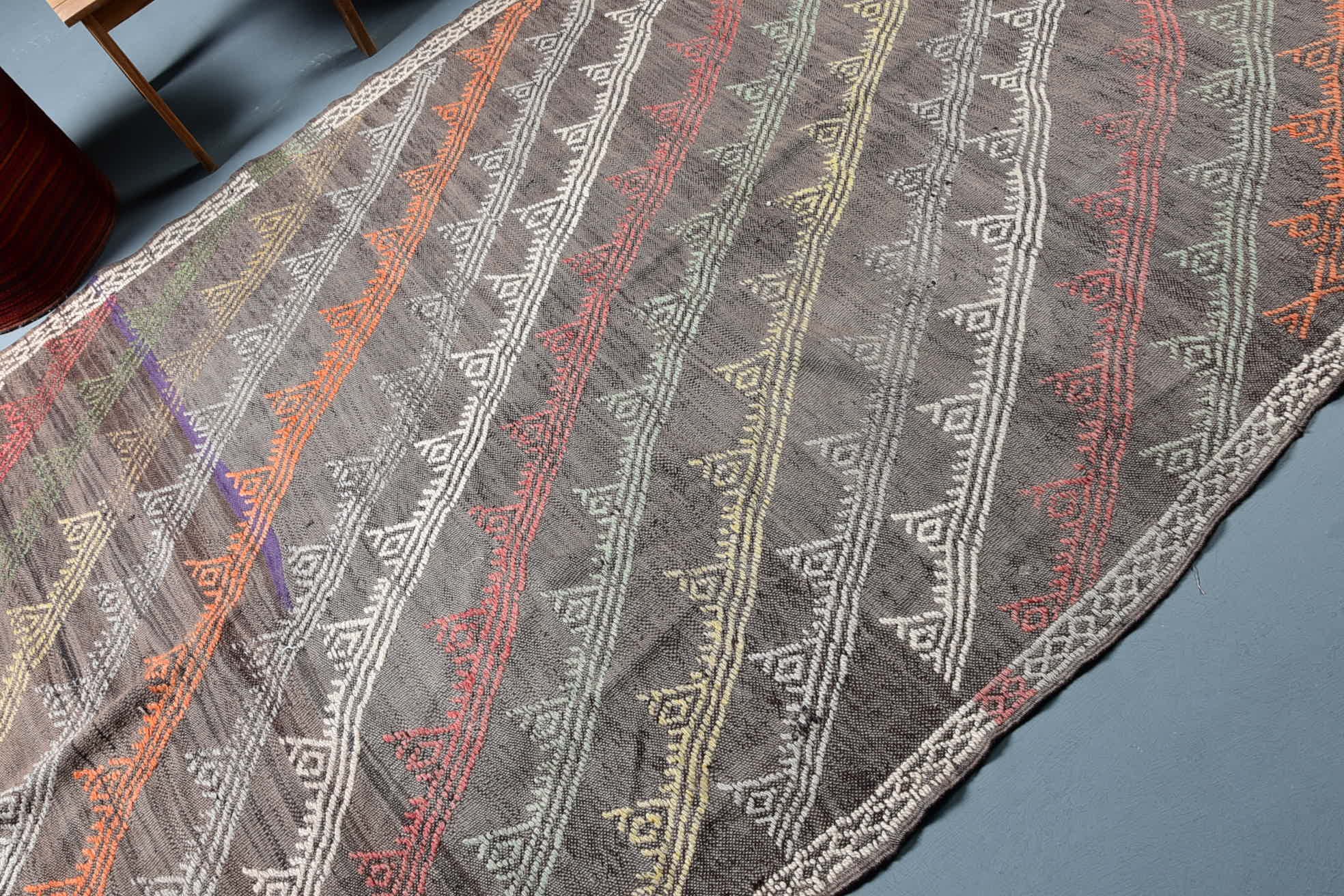 Kitchen Rugs, Turkish Rug, Floor Rug, Kilim, Living Room Rug, Dining Room Rugs, 5.4x11.2 ft Large Rug, Rugs for Bedroom, Vintage Rug
