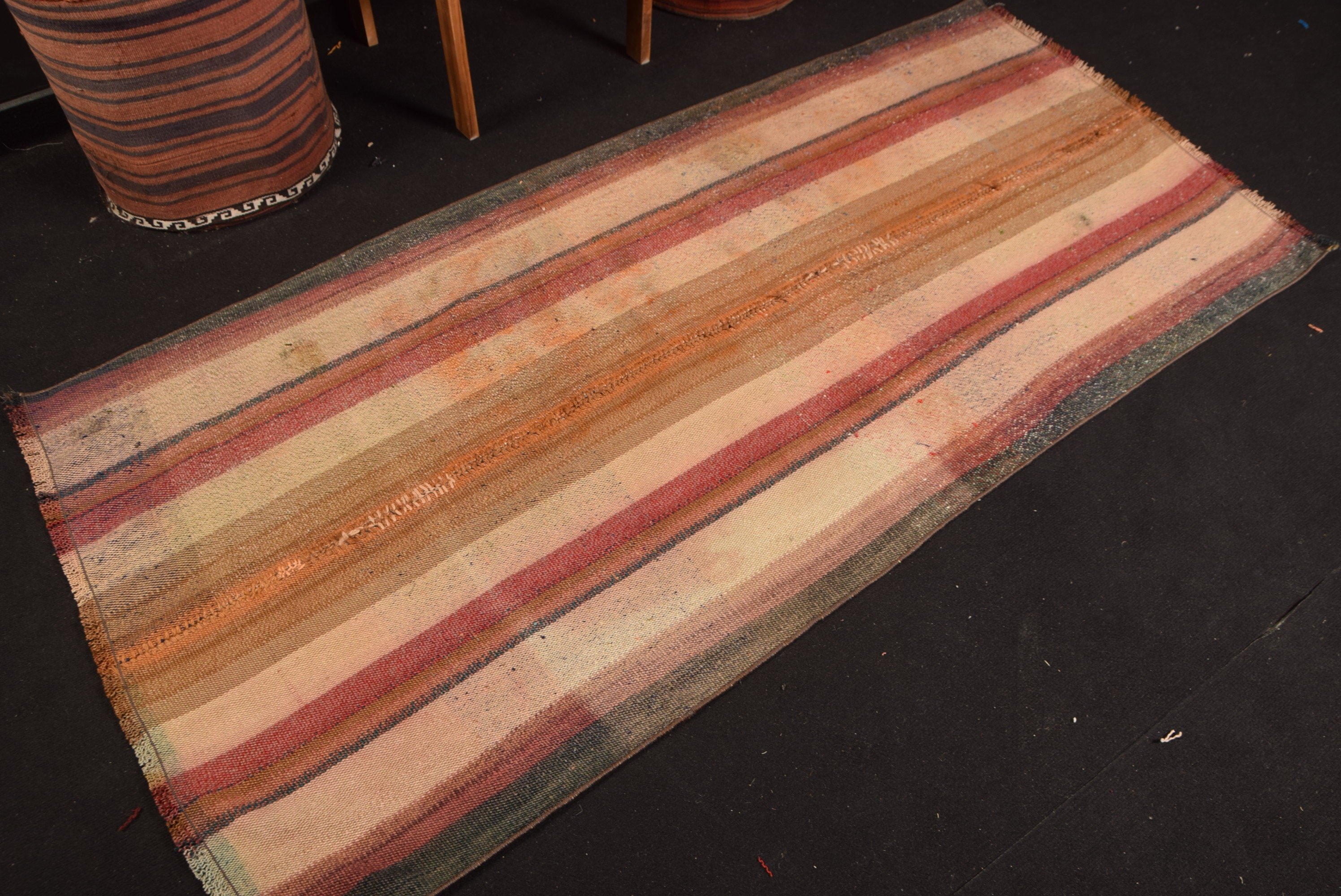 Mutfak Halısı, Vintage Halı, Kilim, Giriş Halısı, 3,1x6,5 ft Vurgu Halısı, Yer Halıları, Oryantal Halı, Türk Halısı, Anadolu Halıları, Kırmızı Yün Halılar