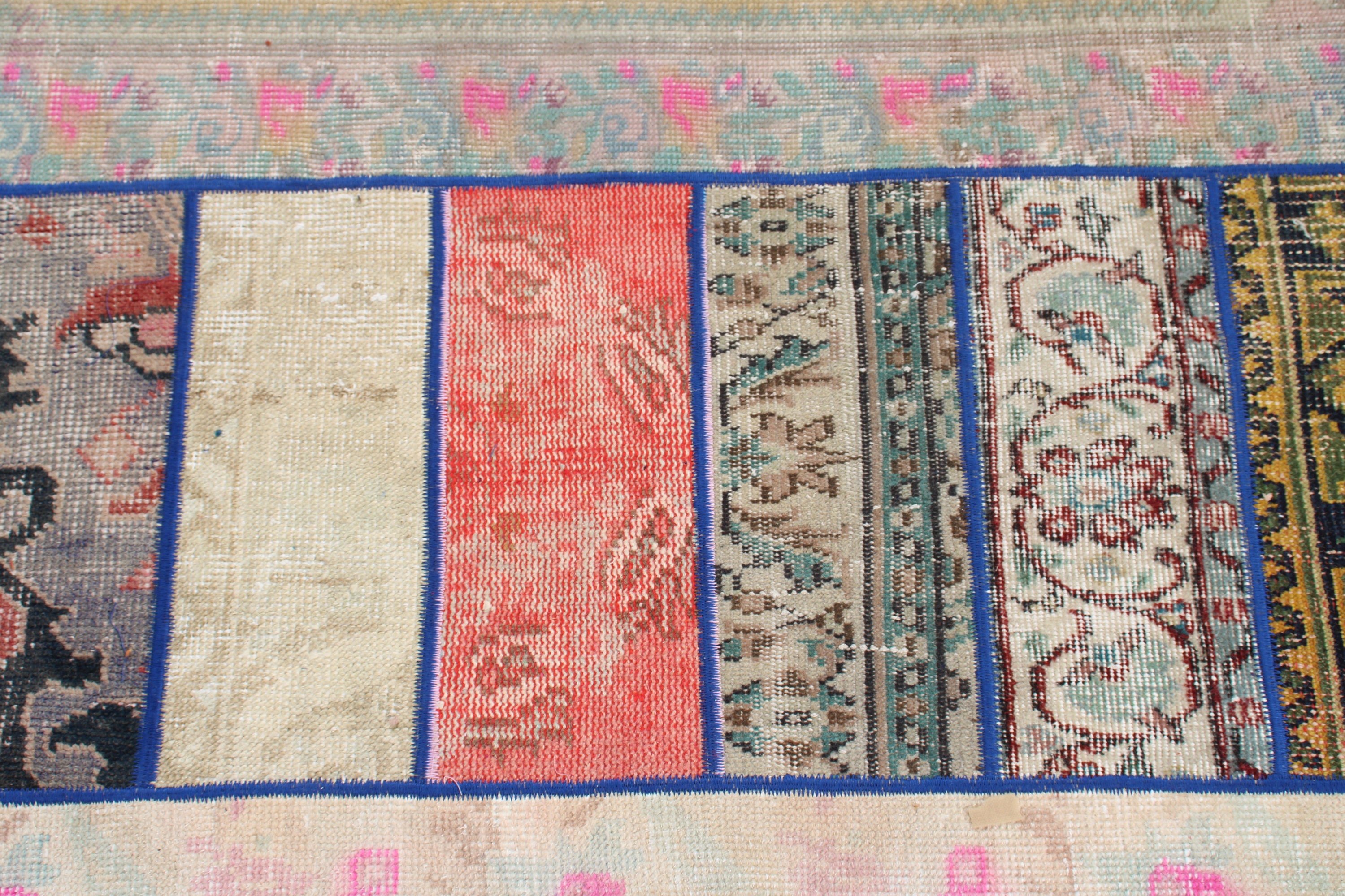 Handwoven Rugs, Rainbow Statement Rug, 2.7x7.3 ft Runner Rugs, Turkish Rug, Vintage Rugs, Home Decor Rug, Kitchen Rug, Vintage Runner Rugs