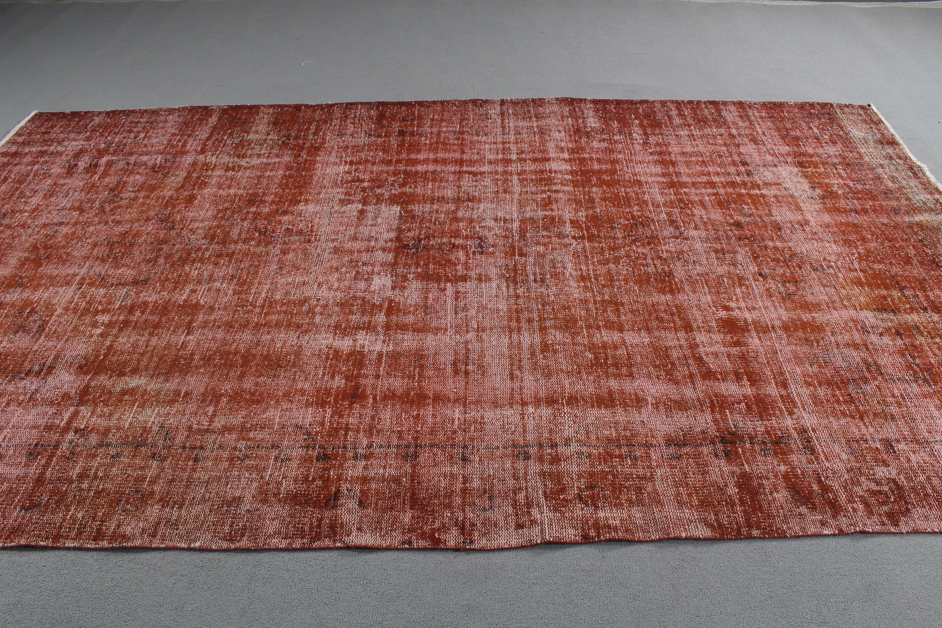 Oturma Odası Halısı, 6x10 ft Büyük Halı, Yemek Odası Halıları, Vintage Halı, Oryantal Halılar, Pembe El Dokuma Halı, Yer Halıları, Türk Halısı, Aztek Halıları