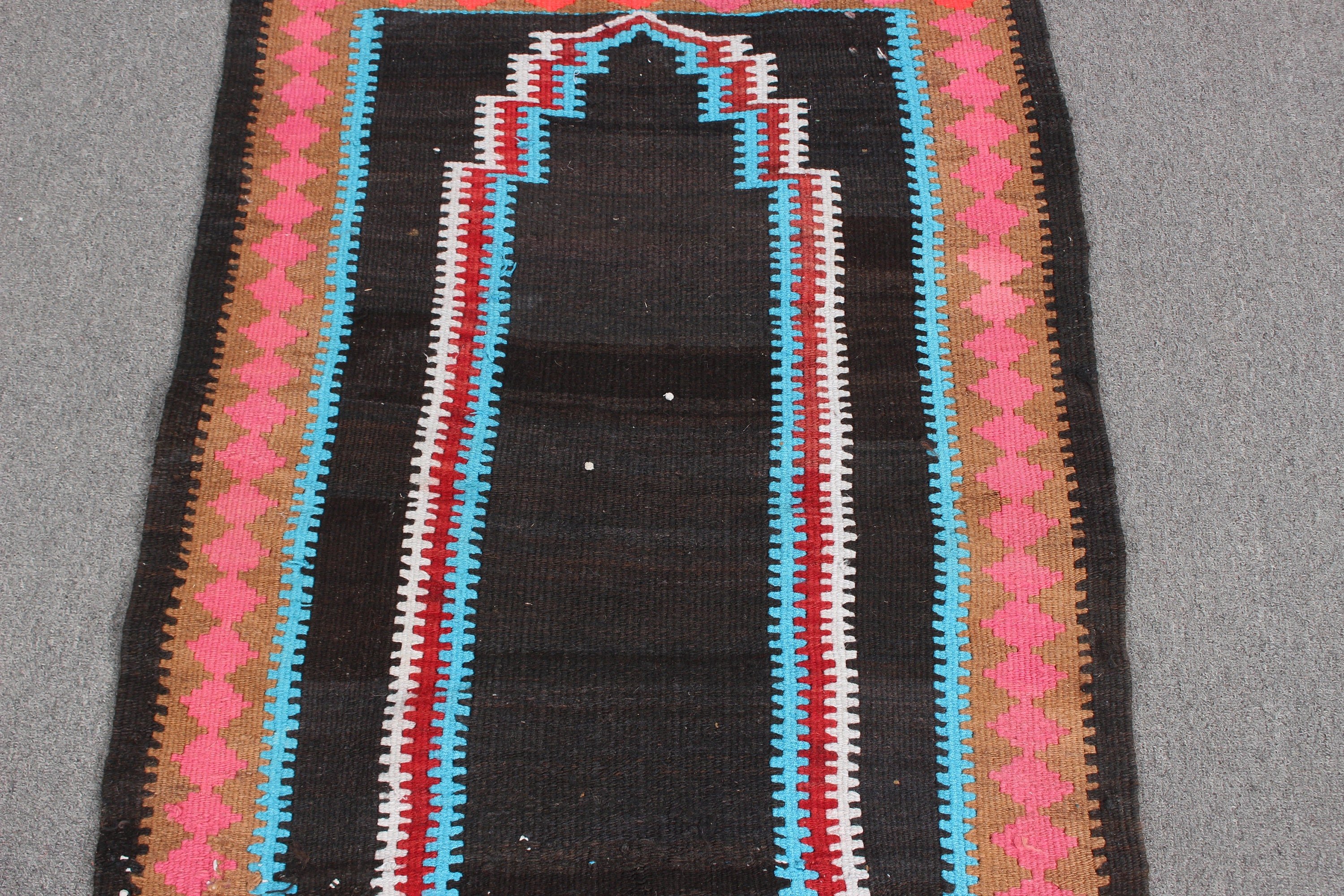 2.5x3.4 ft Small Rugs, Bedroom Rugs, Black Cool Rug, Vintage Rug, Entry Rug, Rugs for Bathroom, Nursery Rug, Turkish Rugs, Kitchen Rugs