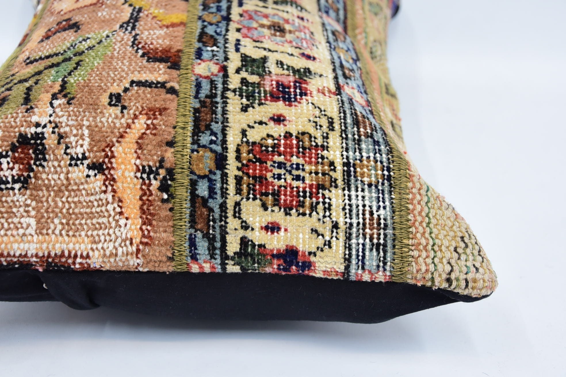 Interior Designer Pillow, 16"x24" Red Cushion Cover, Meditation Pillow Sham, Boho Pillow Sham Cover, Kilim Pillow