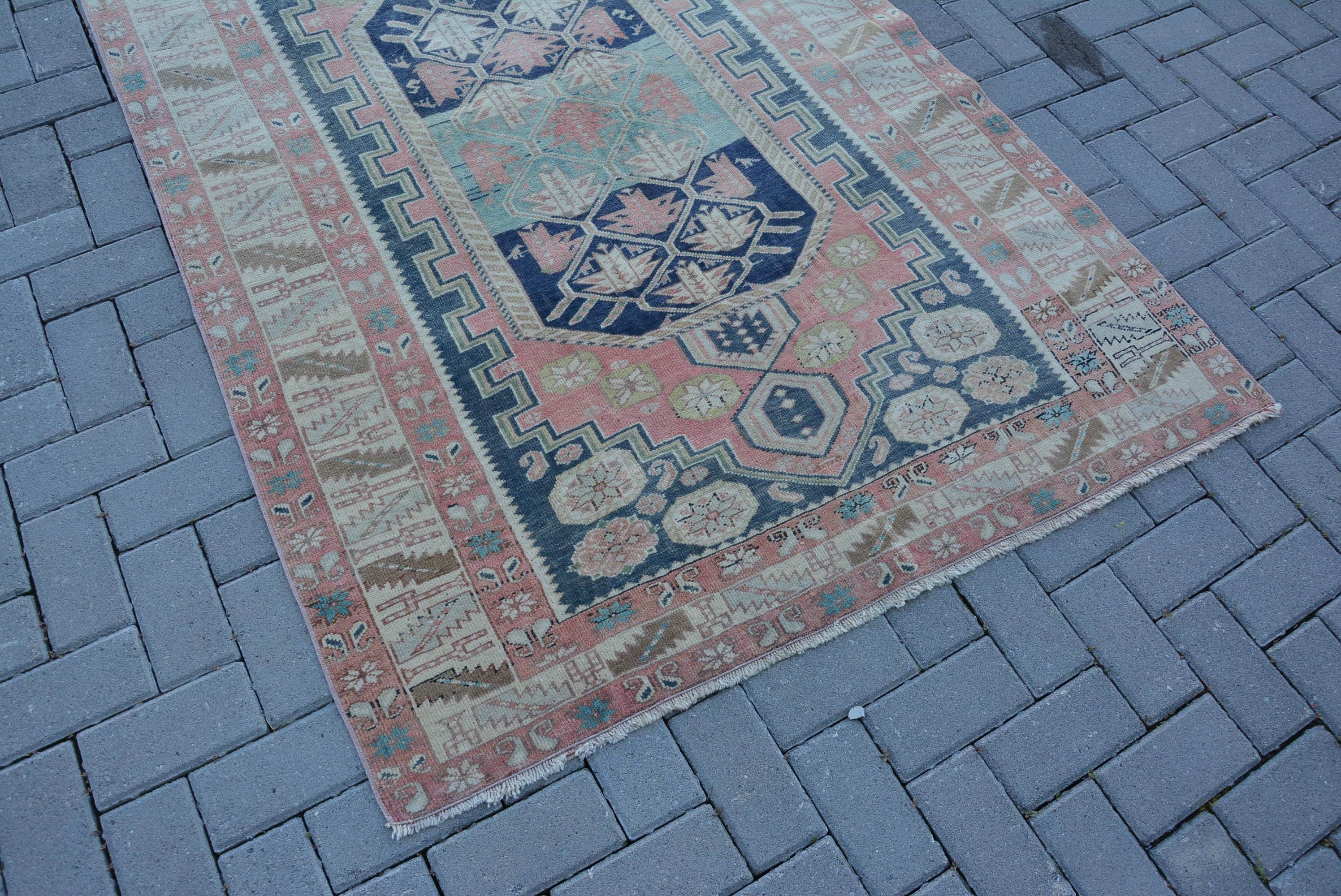 Living Room Rug, Turkish Area Rug Rugs, Bedroom Rug, Turkish Rug, Rugs for Dining Room, Floor Rugs, 4.2x7.1 ft Area Rugs, Vintage Rug
