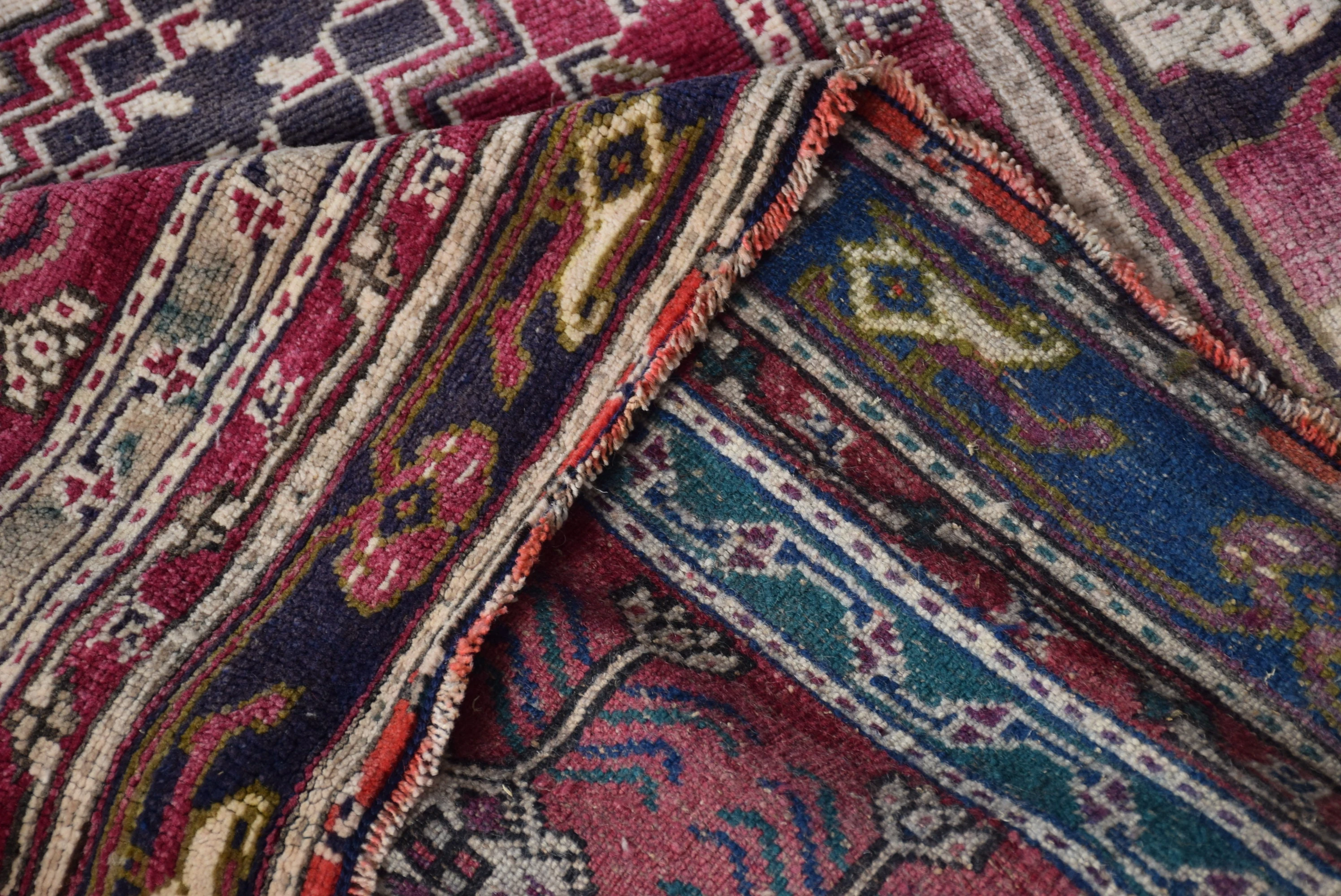 Pink Oriental Rug, Nursery Rug, Rugs for Nursery, Anatolian Rugs, Bedroom Rugs, 4x6 ft Accent Rugs, Vintage Rug, Turkish Rug, Wool Rugs