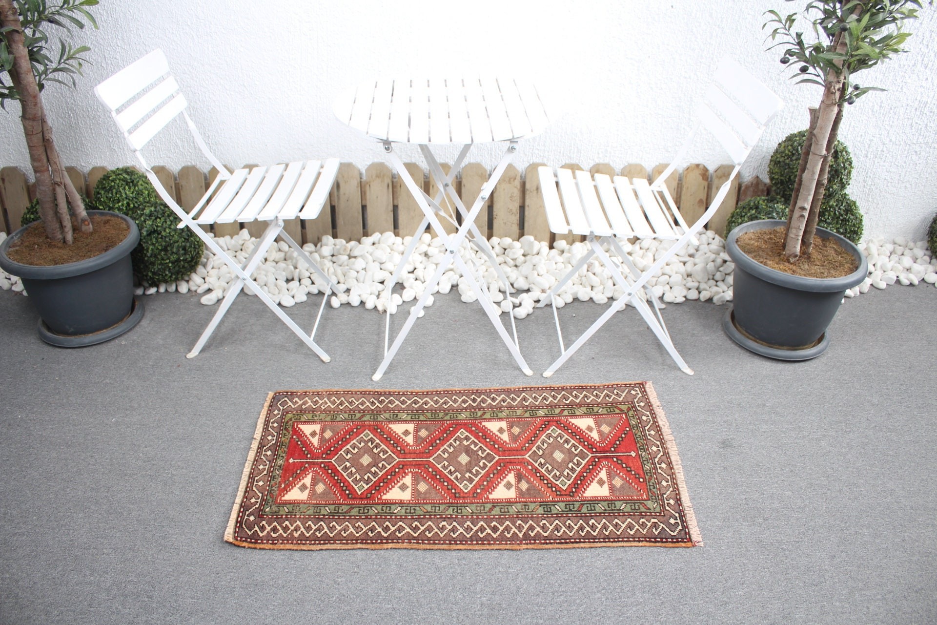 Turkish Rugs, Vintage Rug, Bath Rug, Brown Home Decor Rugs, 1.9x3.4 ft Small Rug, Rugs for Nursery, Bedroom Rugs, Antique Rug, Entry Rug