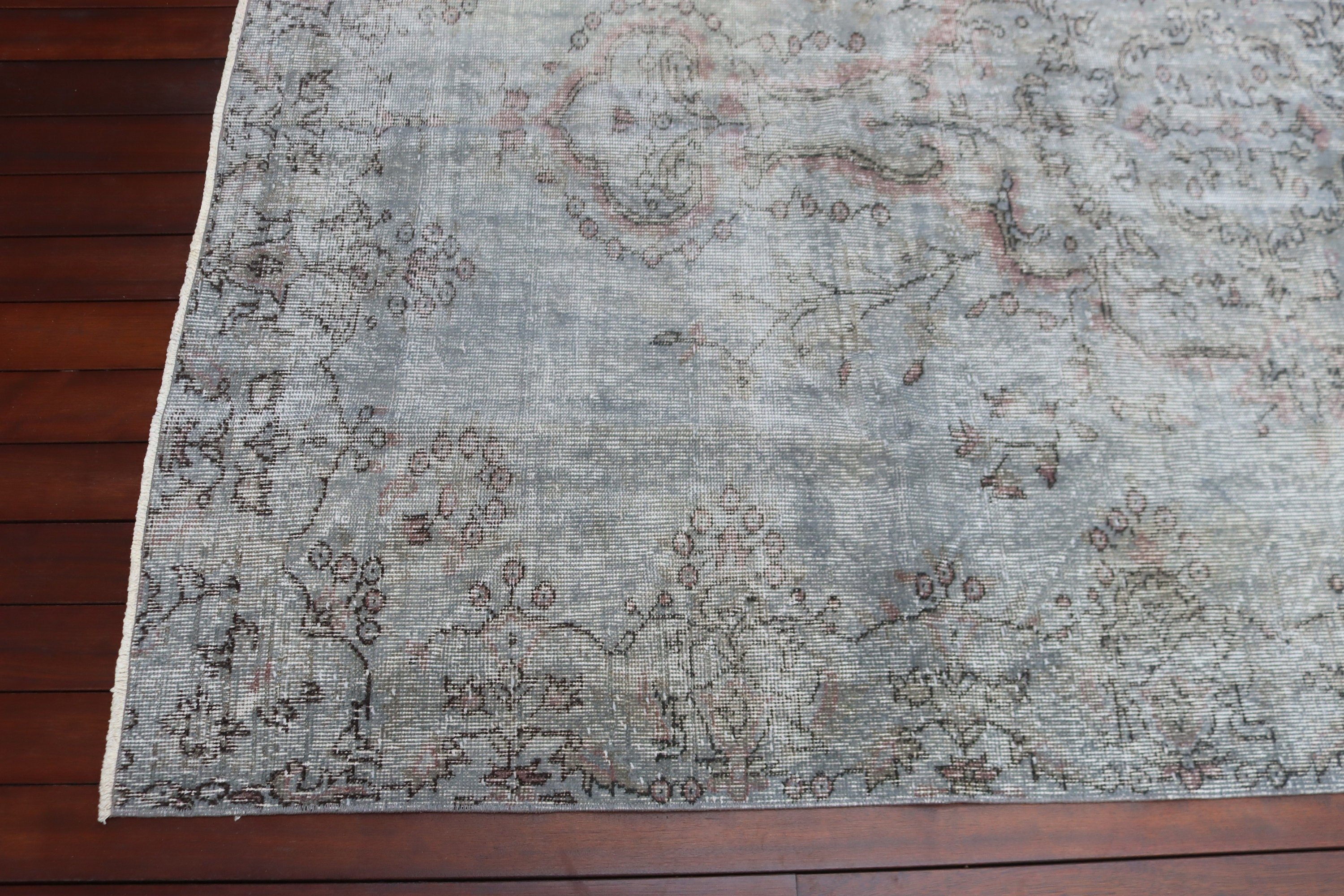 Salon Halısı, Gri Yatak Odası Halısı, Büyük Boho Halıları, Oturma Odası Halıları, Yün Halısı, Türk Halısı, 5.6x8.7 ft Büyük Halı, Nötr Halı, Vintage Halı