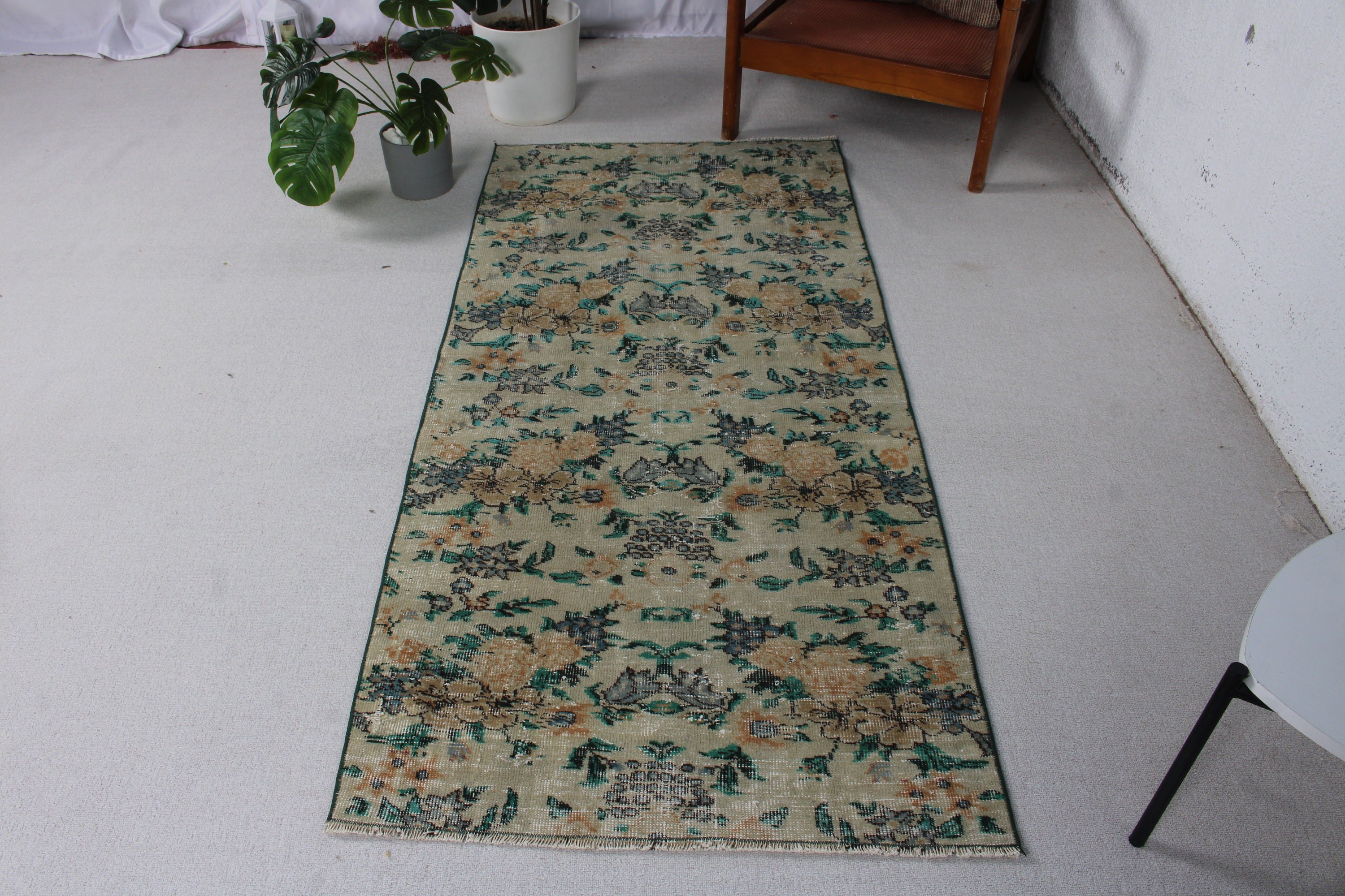 Türk Halısı, 2,9x6,3 ft Aksan Halısı, Çocuk Odası Halısı, Etnik Halı, Fas Halısı, Bej Nötr Halılar, Oushak Halıları, Vintage Halı, Çocuk Odası Halıları