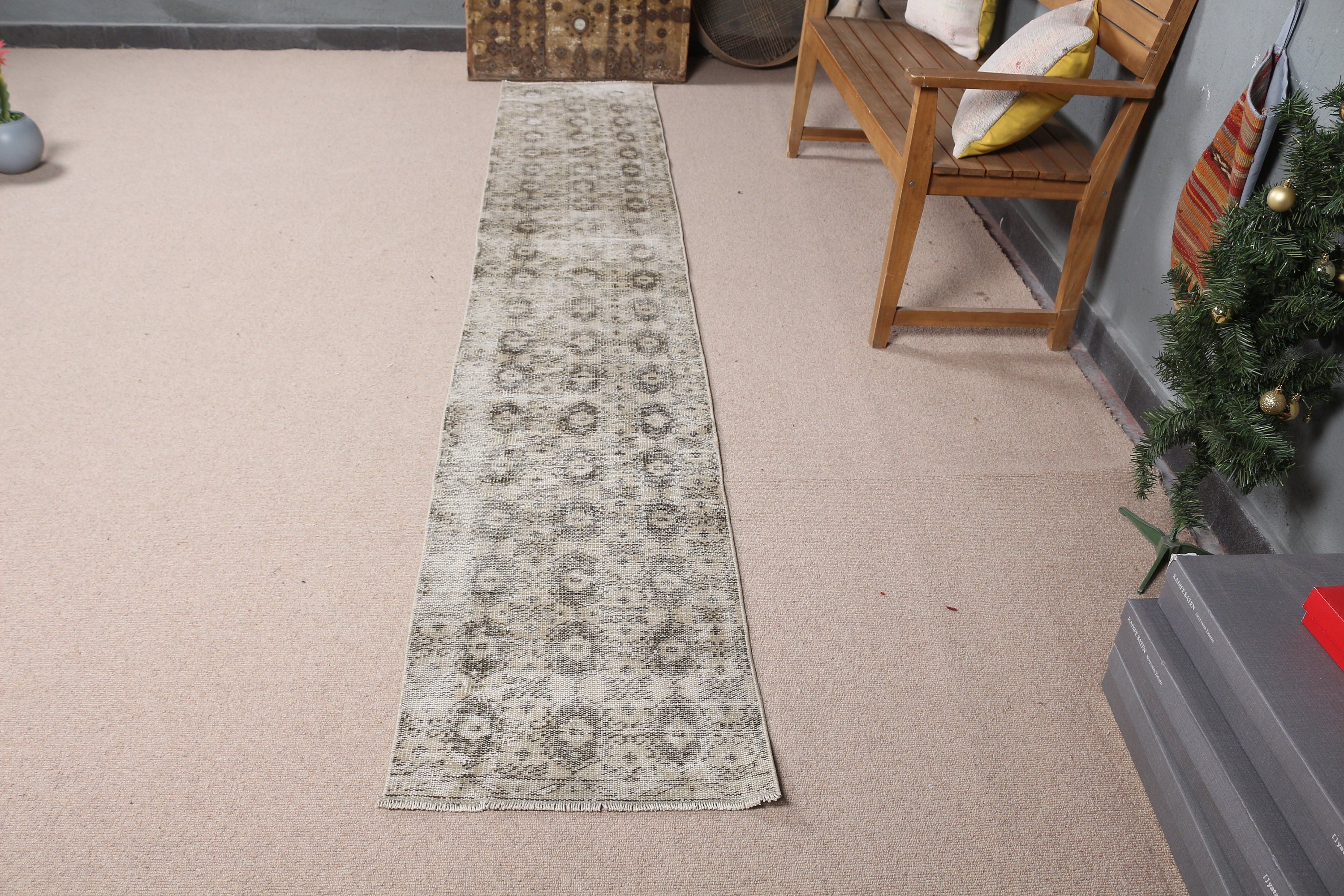 Koşucu Halıları, Merdiven Halısı, Yer Halısı, Mutfak Halıları, Türk Halısı, Yeşil Şark Halısı, Vintage Halılar, 1.8x10.2 ft Runner Halısı, Yatak Odası Halısı