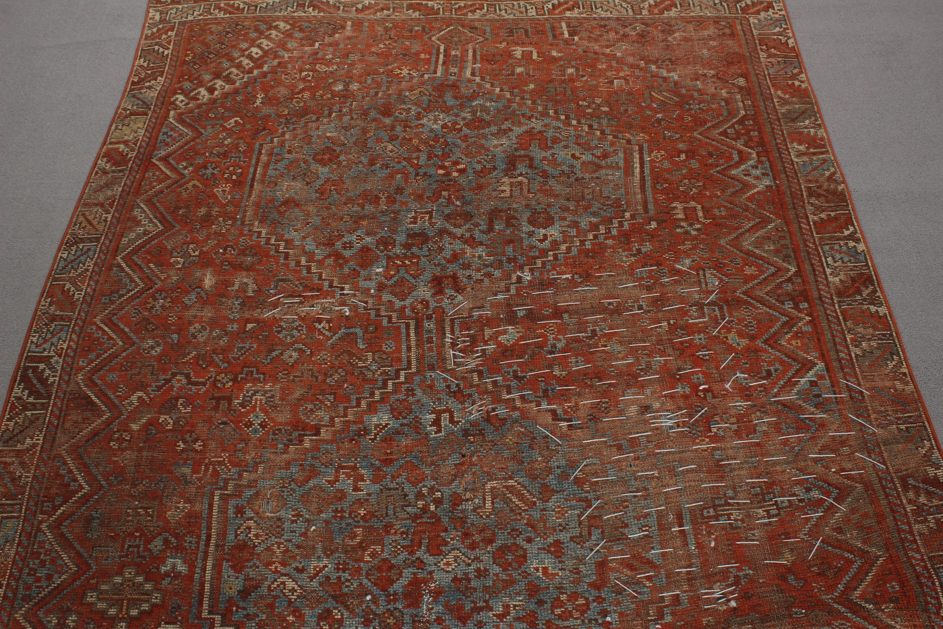 5.1x9.2 ft Büyük Halı, Salon Halıları, Türk Halısı, Kırmızı Yer Halıları, Vintage Halılar, Boho Halıları, Yemek Odası Halısı, Oturma Odası Halısı, Oushak Halıları