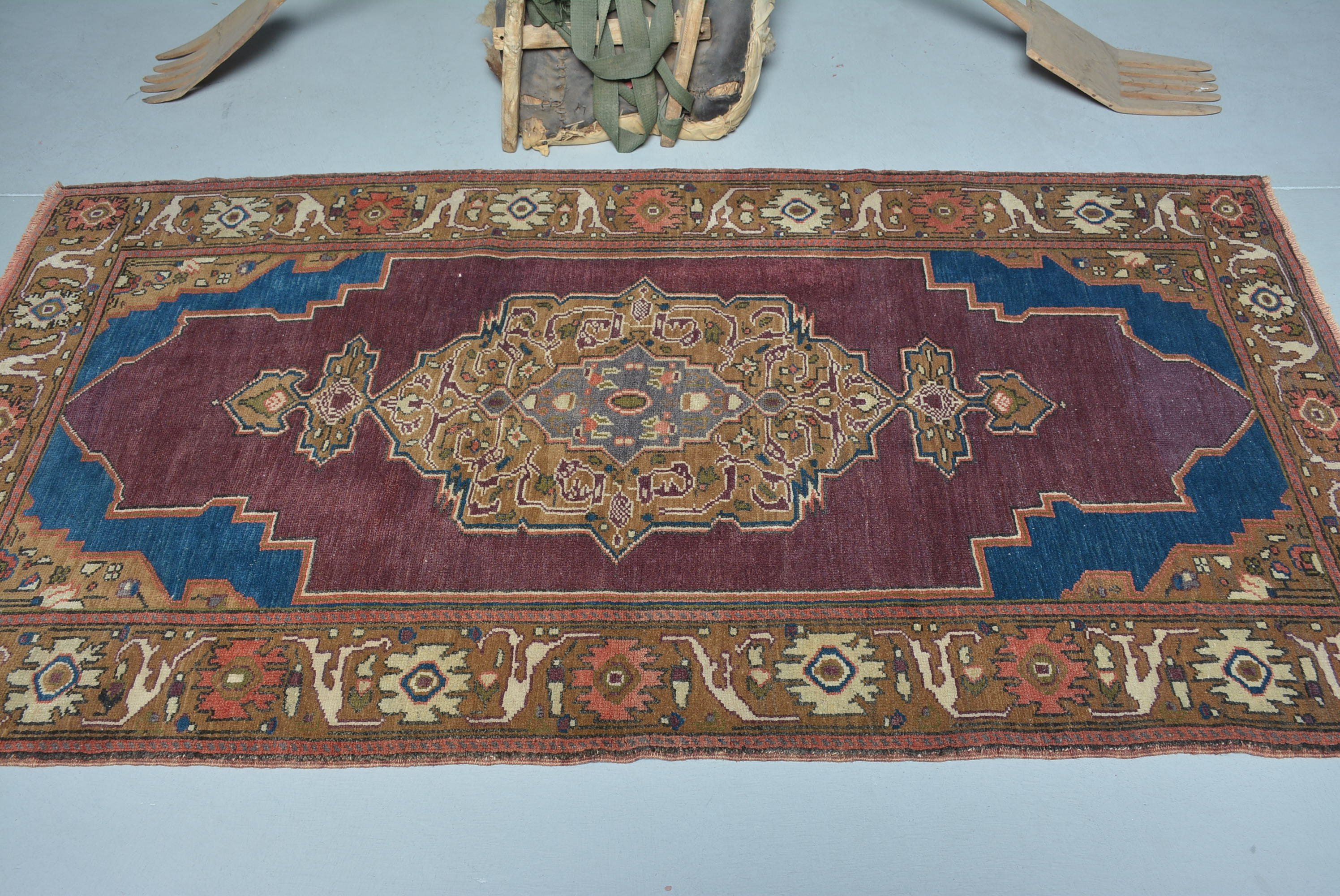 Living Room Rug, Boho Area Rug Rugs, Turkish Rugs, Rugs for Area, 3.8x7 ft Area Rug, Colorful Rug, Anatolian Rug, Vintage Rug, Nursery Rug