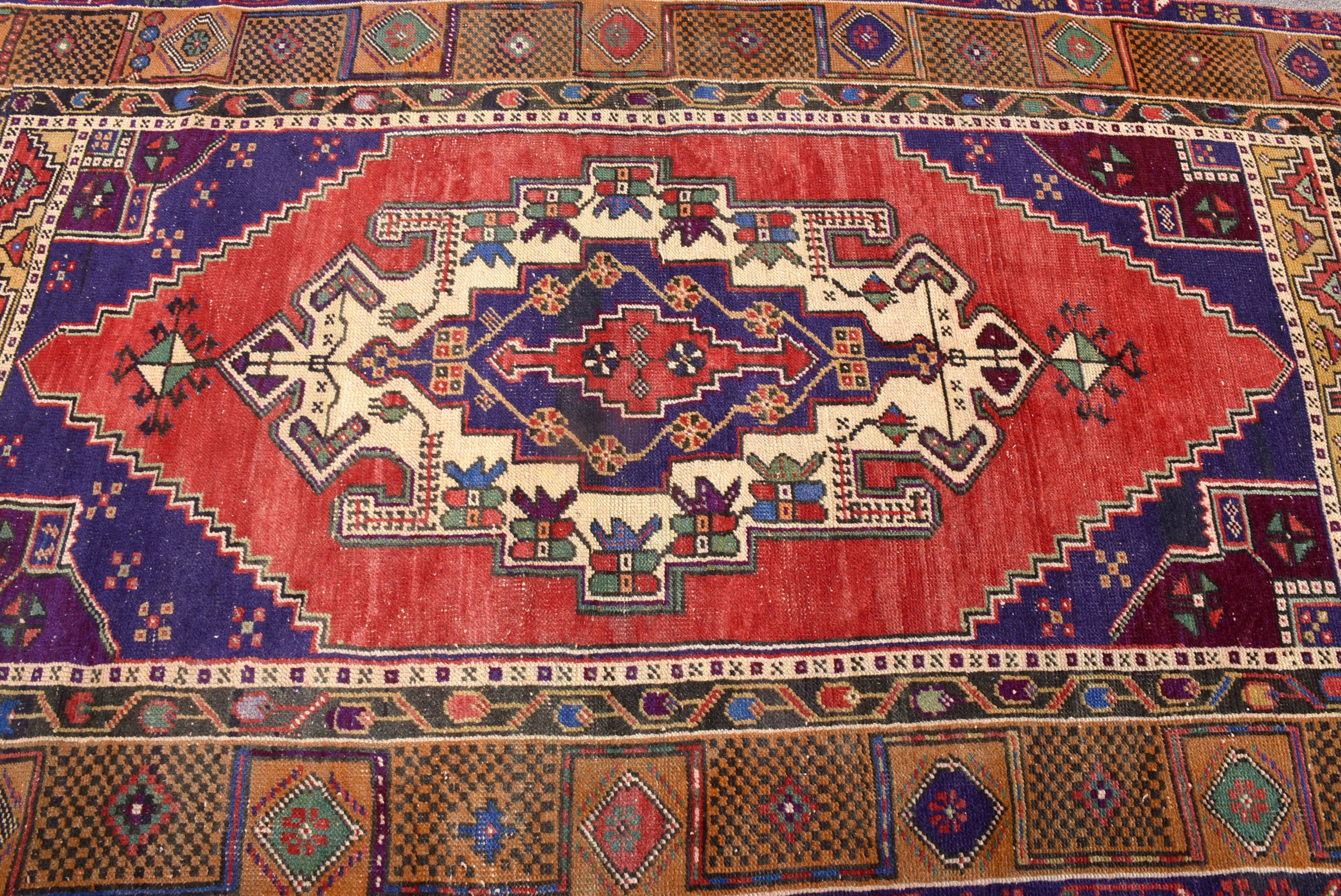 Yemek Odası Halısı, Antika Halılar, Kırmızı Anadolu Halıları, Boho Bölge Halısı Halıları, Yatak Odası Halısı, 3,9x6,9 ft Alan Halısı, Vintage Halı, Türk Halısı, Boho Halısı