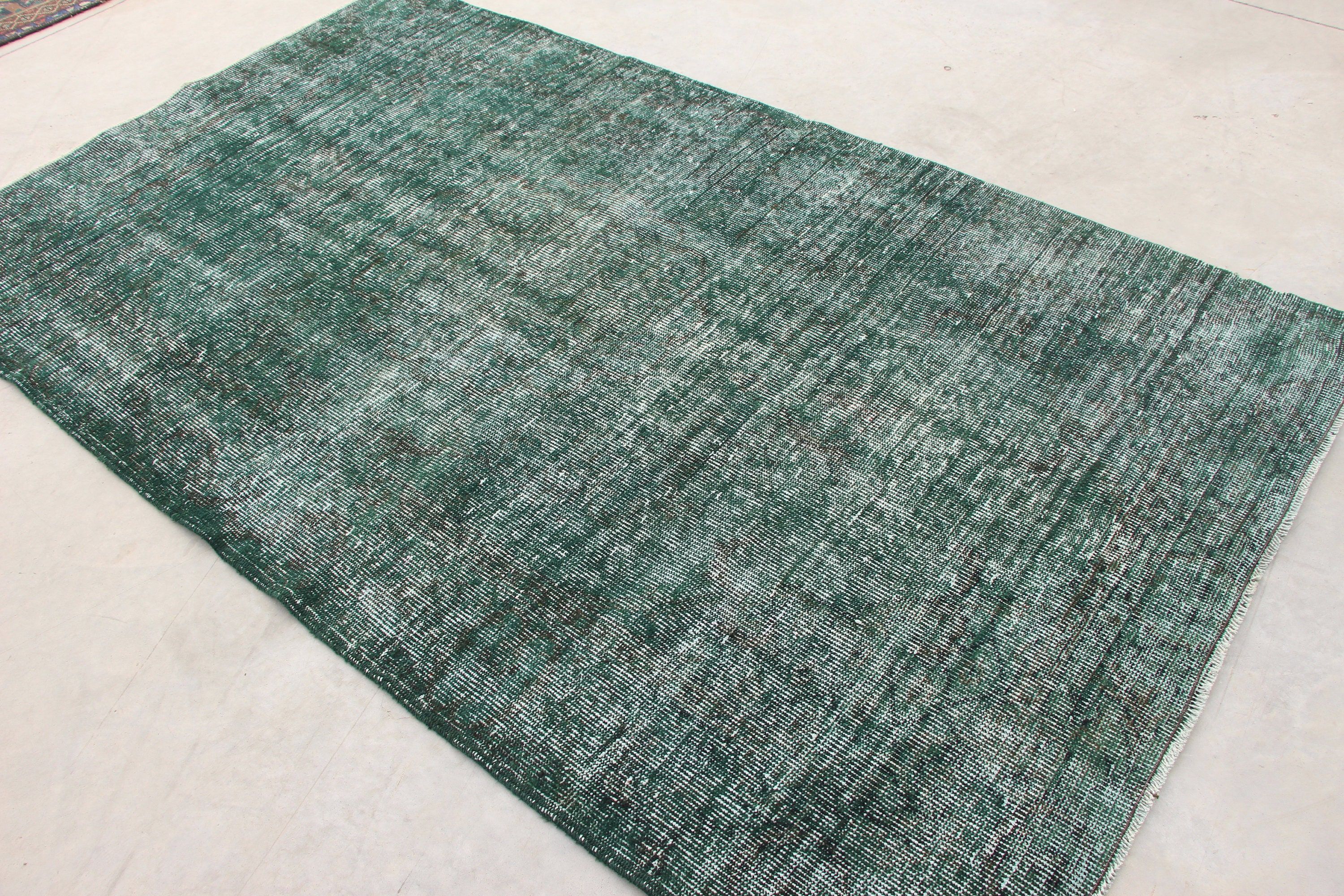 Floor Rugs, Tribal Rug, 5x8.4 ft Large Rug, Turkish Rug, Living Room Rugs, Bedroom Rug, Green Moroccan Rug, Vintage Rug