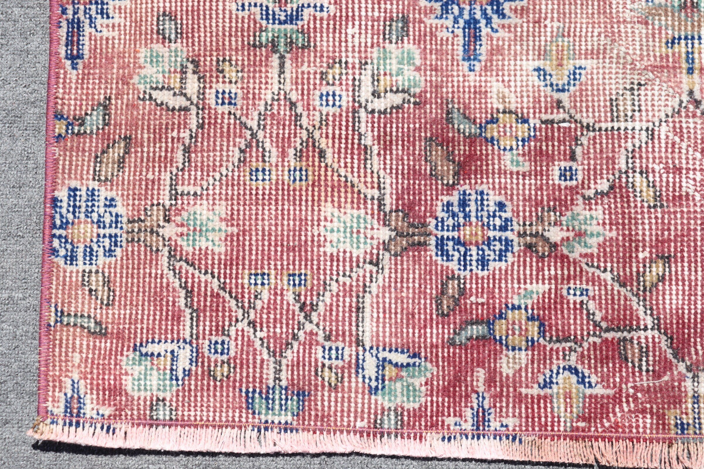 Red Floor Rugs, Vintage Rugs, 2.9x6 ft Accent Rug, Turkish Rug, Home Decor Rug, Kitchen Rugs, Nursery Rug, Rugs for Entry