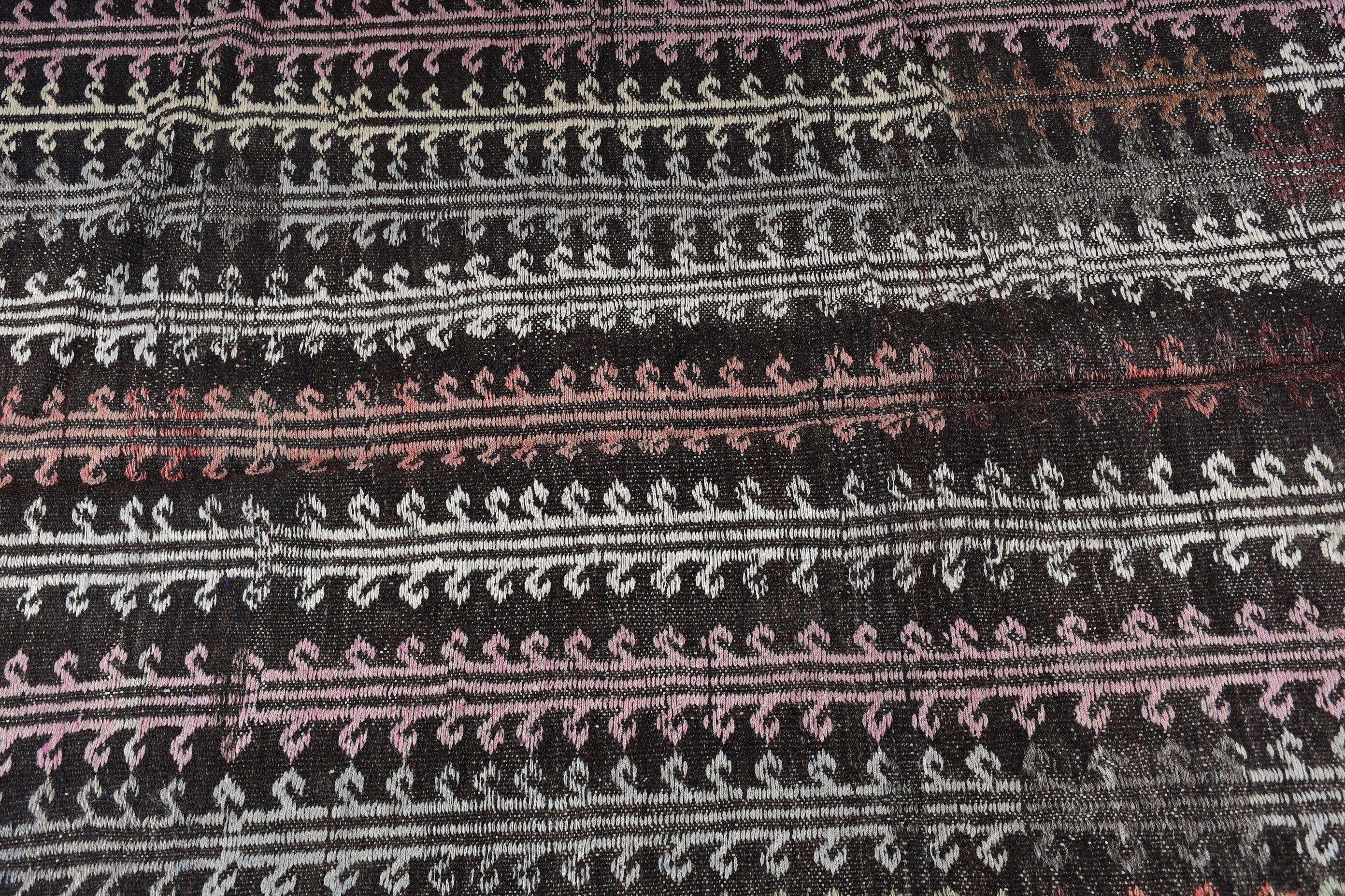 Ev Kilim, Nostaljik Kilim, Kahverengi Renkli Kilim, 124x175 cm Antre Kilim, Yatak odası Kilim, Giriş Kilim, Mutfak Kilim, Uşak Kilim