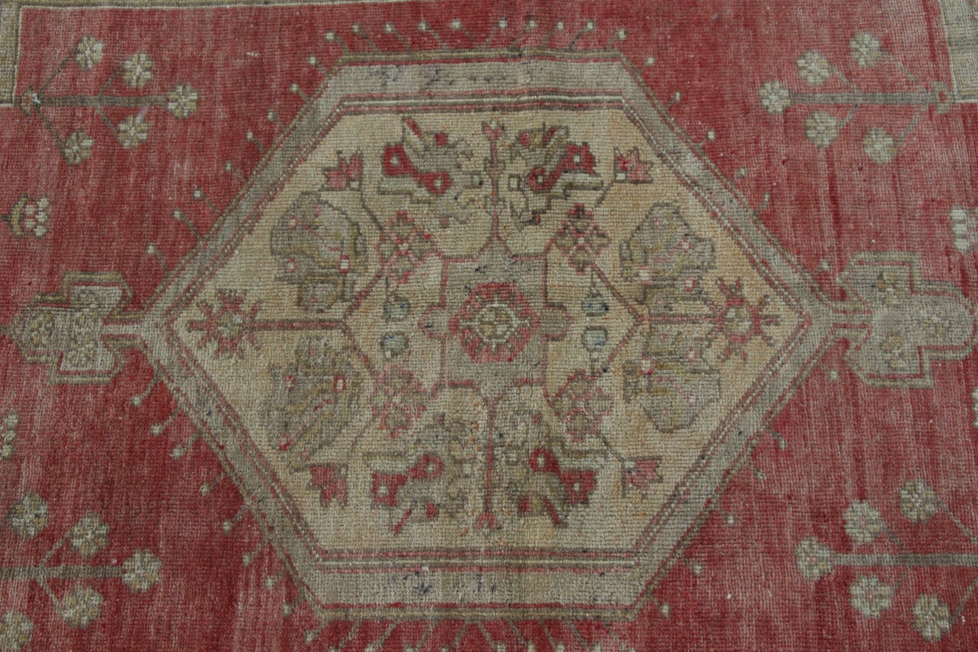 Vintage Rug, Turkish Rugs, Bedroom Rugs, Floor Rug, Red  4x8.3 ft Area Rug, Moroccan Rug, Rugs for Bedroom