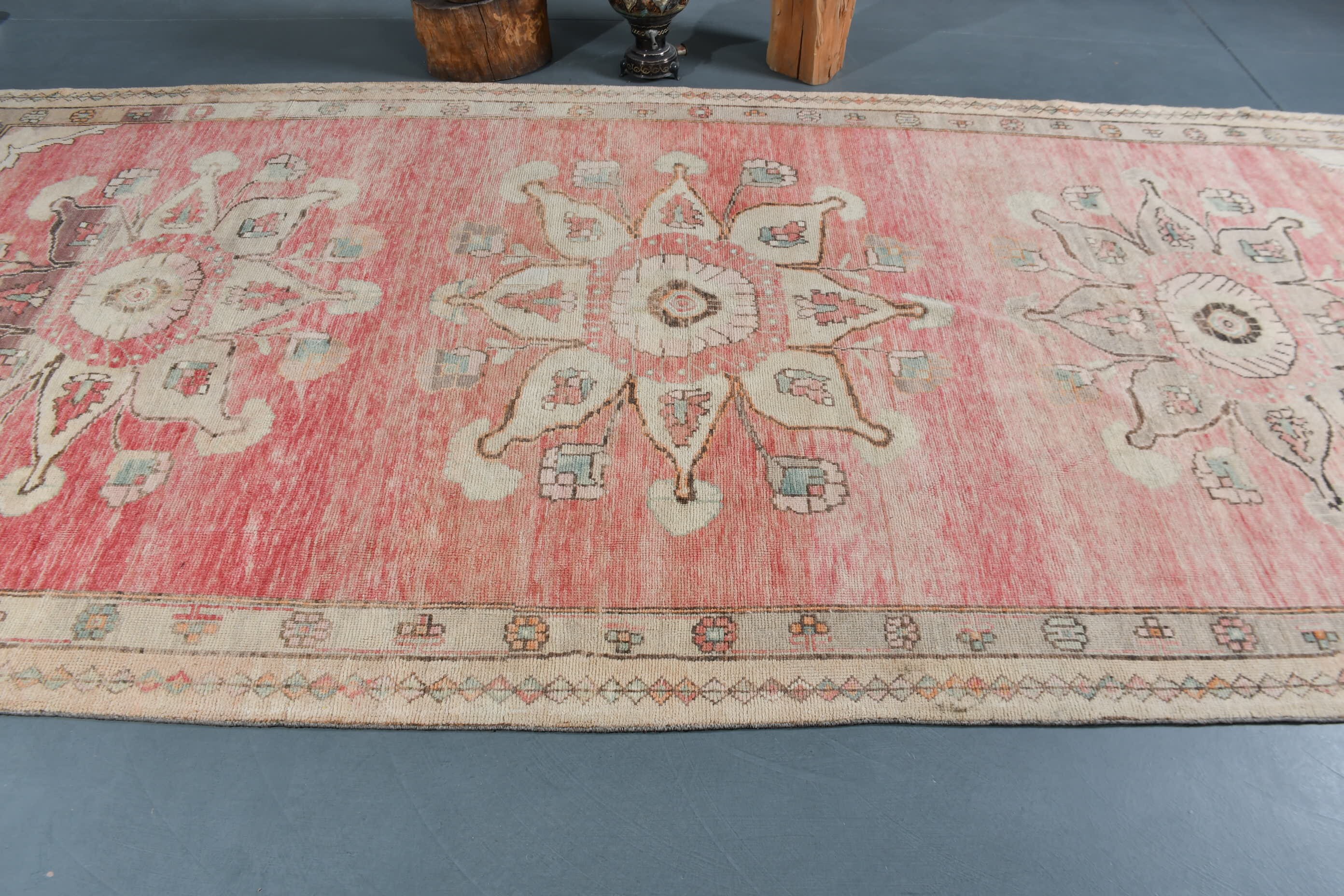 Living Room Rug, Moroccan Rug, 6.2x12.7 ft Oversize Rugs, Red Moroccan Rugs, Retro Rugs, Oriental Rug, Salon Rug, Vintage Rug, Turkish Rugs