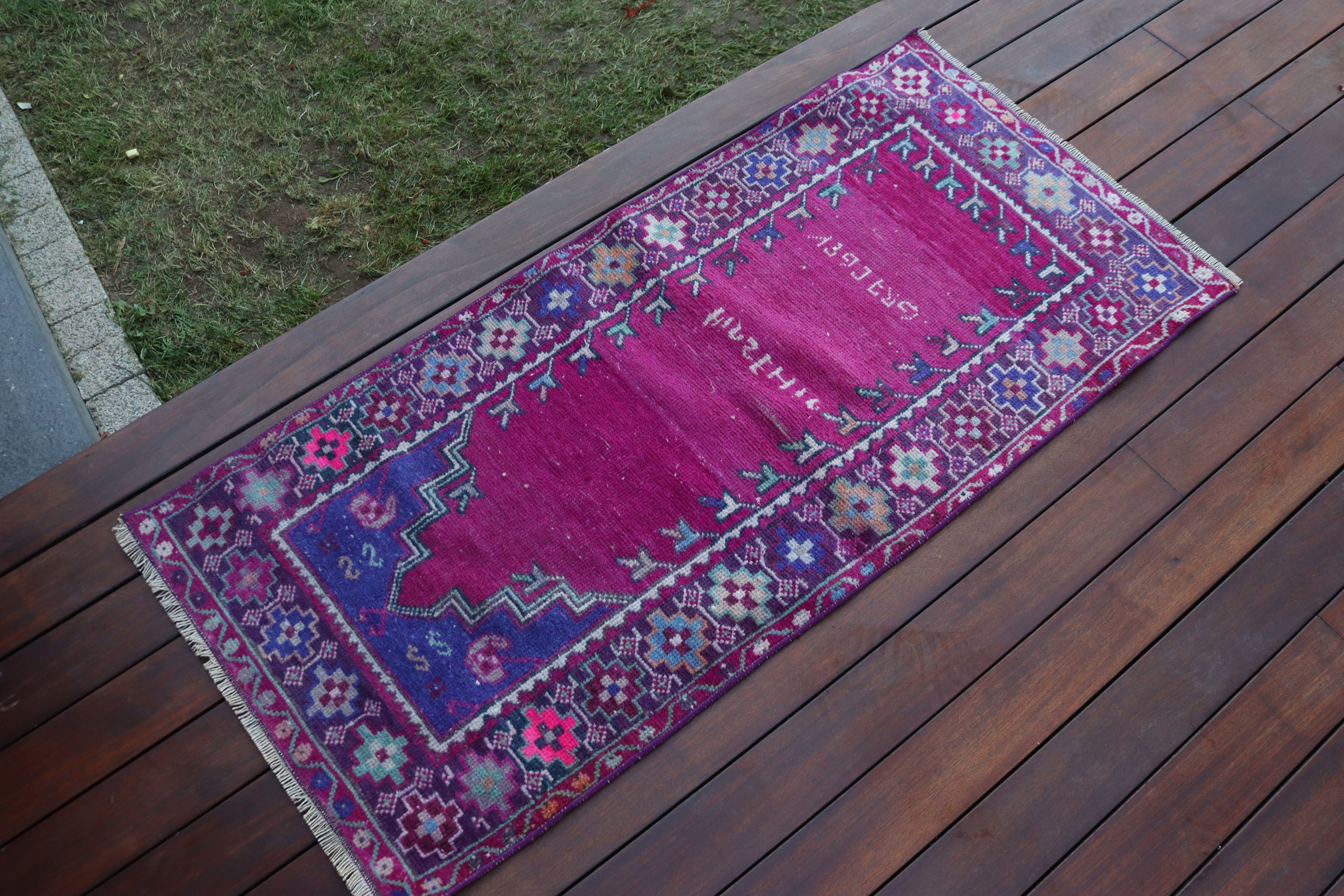 Modern Rug, Nursery Rugs, Vintage Rugs, Turkish Rug, Outdoor Rug, 1.9x4.1 ft Small Rug, Moroccan Rugs, Pink Neutral Rug, Small Area Rug