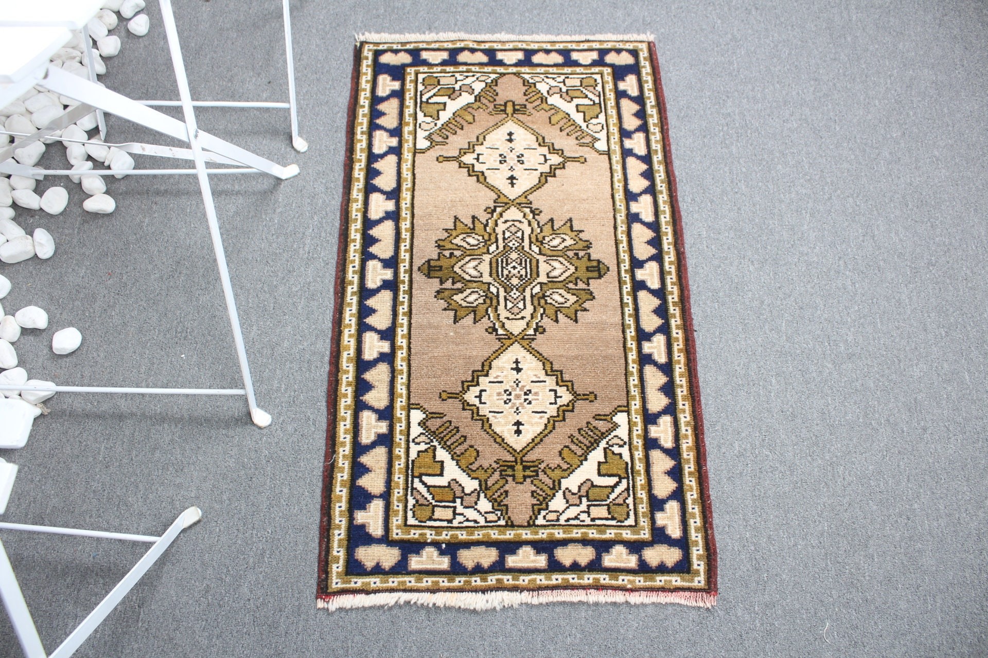 1.8x3.2 ft Small Rugs, Brown Kitchen Rugs, Bedroom Rugs, Rugs for Kitchen, Vintage Rug, Moroccan Rug, Turkish Rug, Floor Rug, Bath Rugs