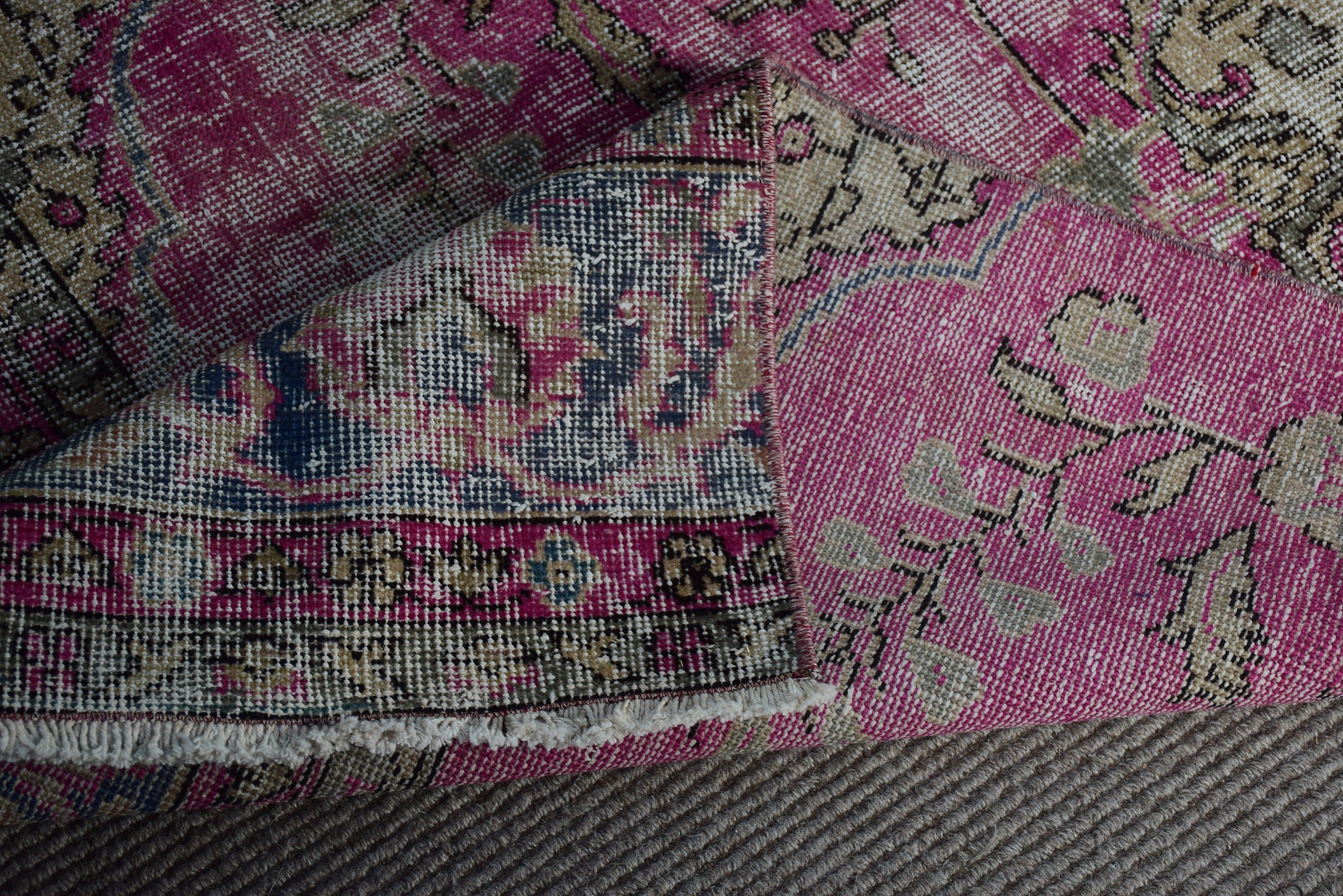 Hallway Rugs, Statement Rug, Pink Bedroom Rugs, Kitchen Rug, 2.9x10 ft Runner Rugs, Rugs for Stair, Vintage Rug, Turkish Rugs, Oushak Rugs