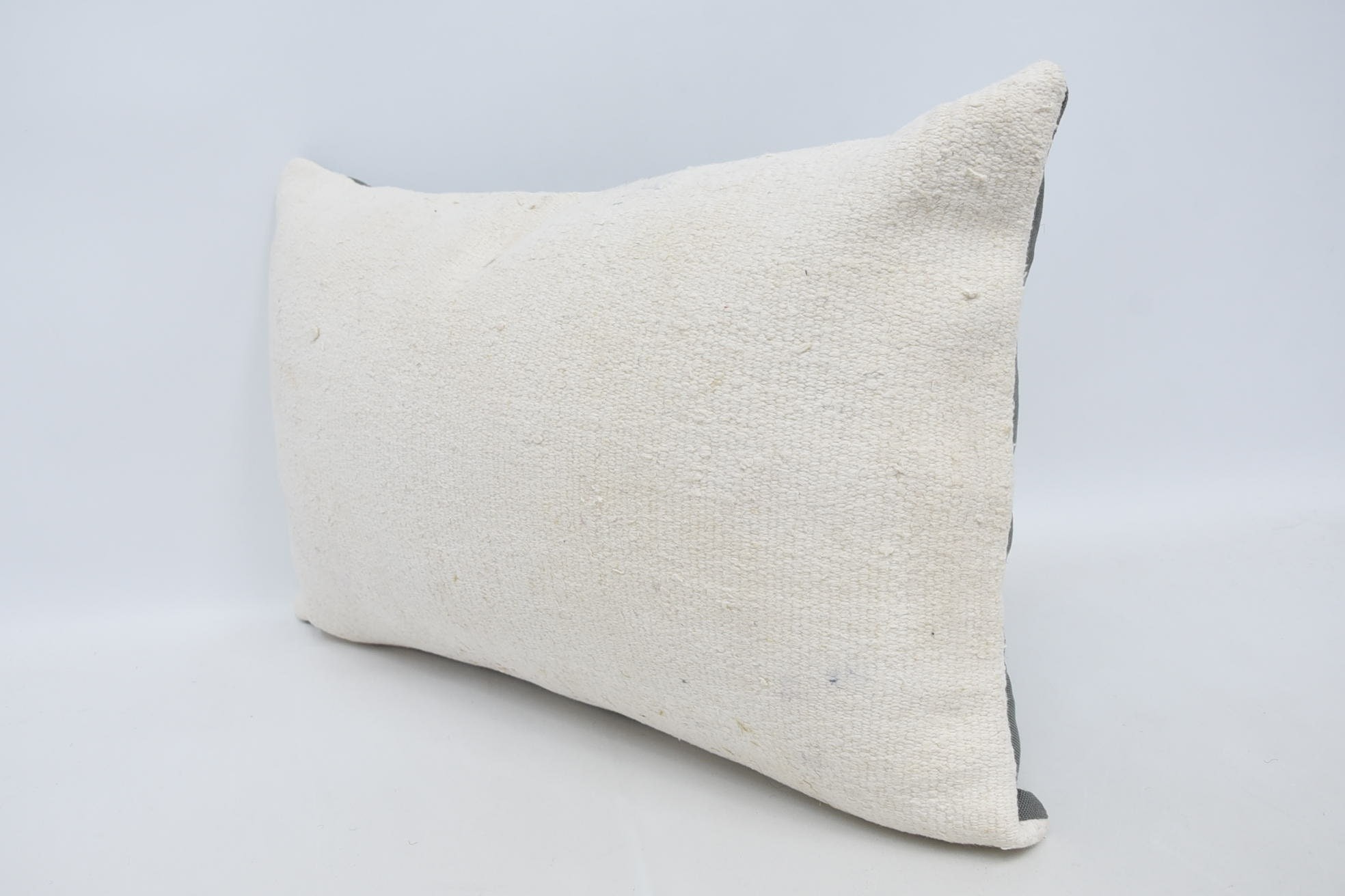 Kilim Pillow, Rustic Pillow, Square Throw Pillow Cover, 16"x24" White Cushion Cover, Home Decor Pillow, Handmade Kilim Cushion