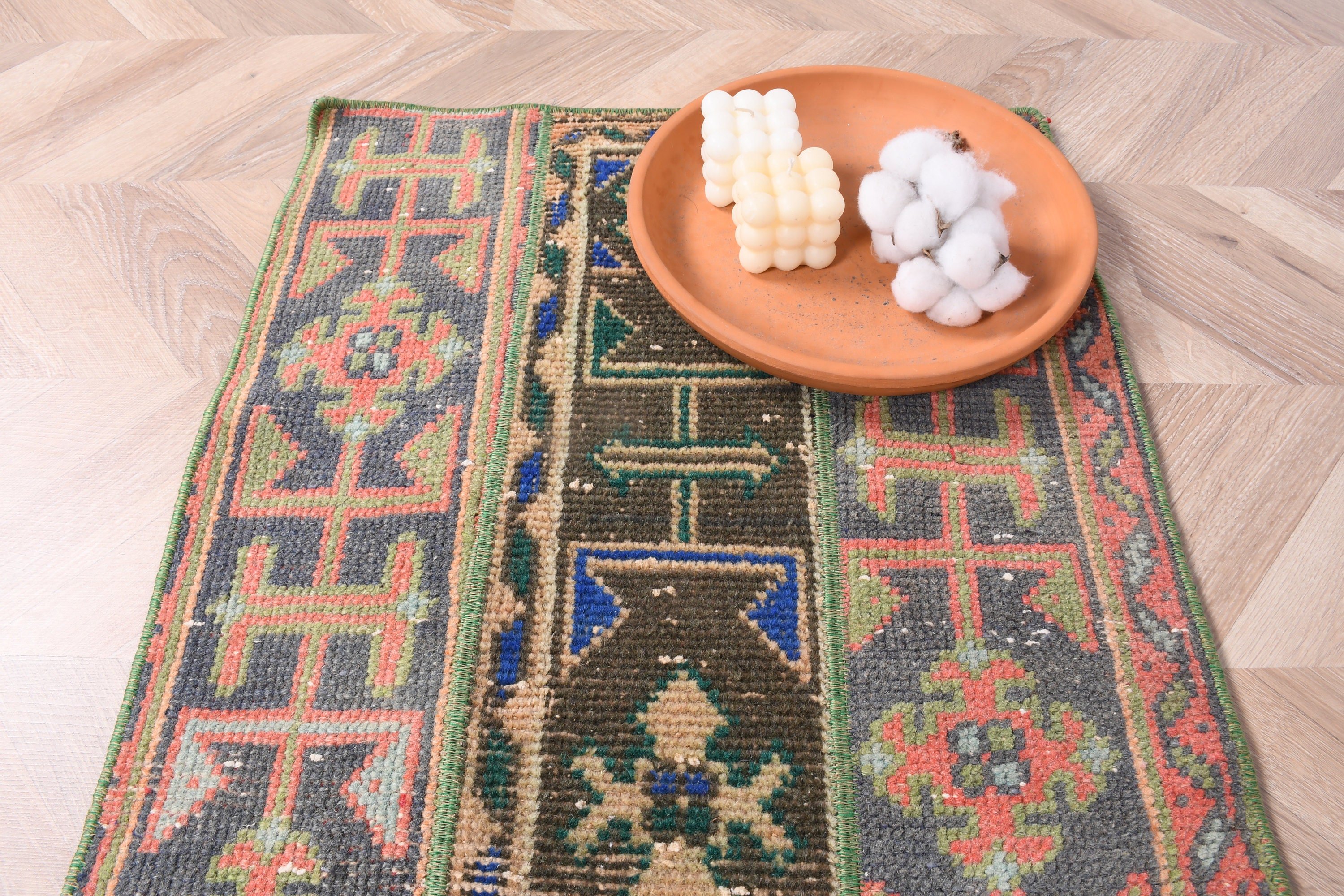 Vintage Rugs, Brown Oriental Rug, 1.8x3.2 ft Small Rug, Kitchen Rugs, Bath Rug, Oriental Rugs, Bohemian Rug, Turkish Rug, Wall Hanging Rug