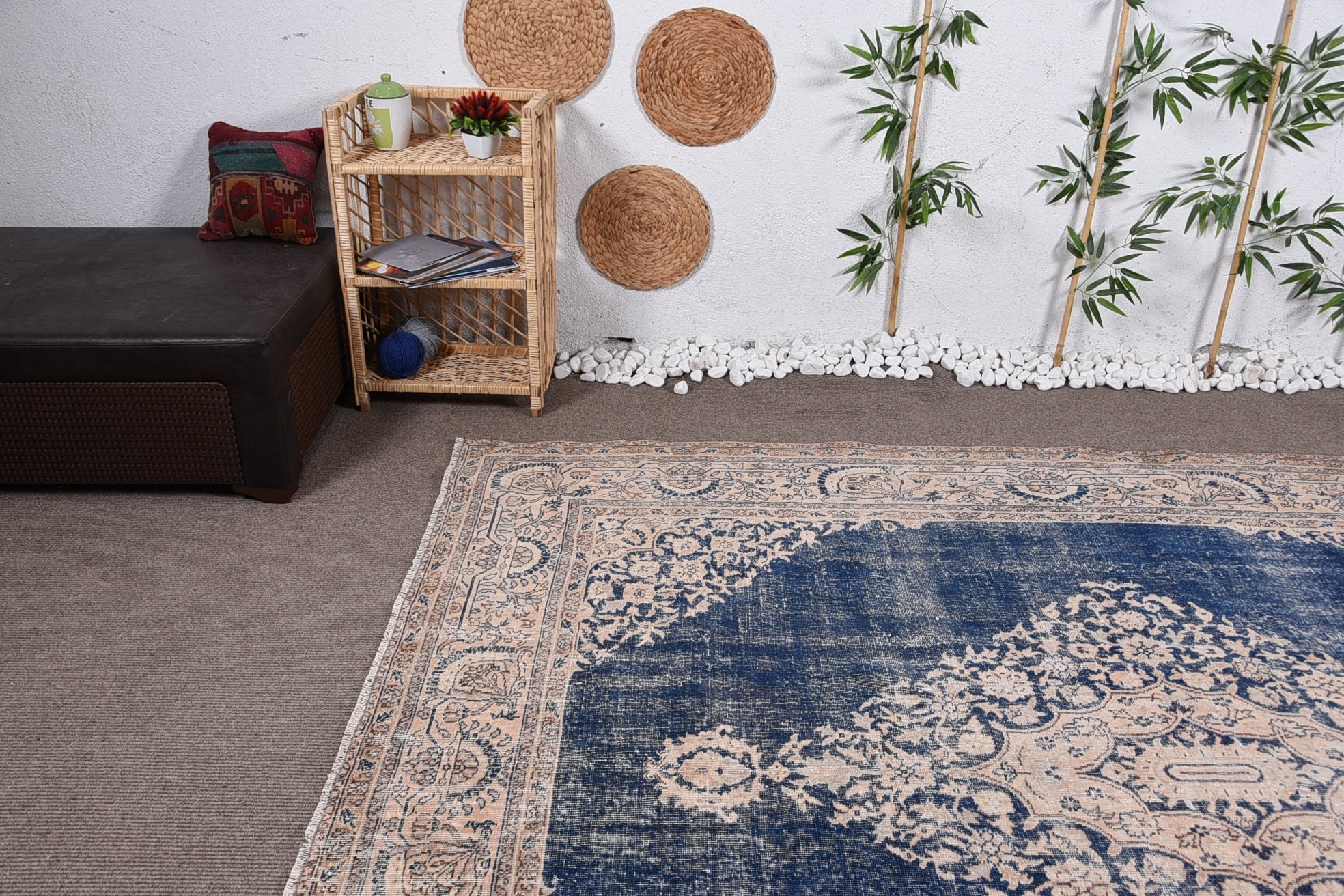 Salon Halıları, Yemek Odası Halıları, Anadolu Halısı, 7,9x9,5 ft Büyük Boy Halı, Vintage Halılar, Türk Halısı, Yatak Odası Halıları, Yemek Odası Halısı