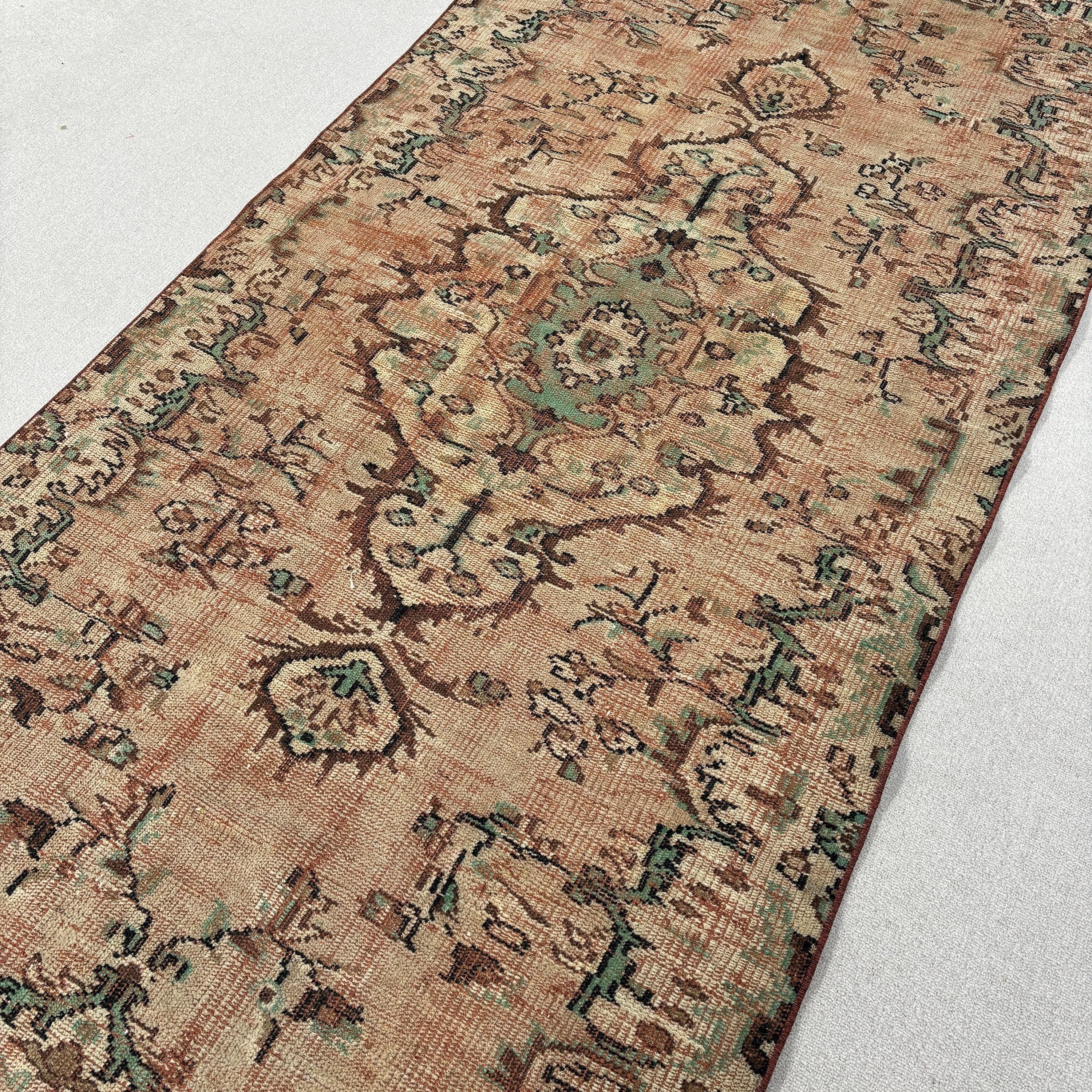 Lüks Halı, Türk Halıları, Yatak Odası Halıları, Vintage Halı, Oturma Odası Halısı, 4x8,1 ft Alan Halısı, İç Mekan Halıları, Boho Halısı, Havalı Halılar, Kahverengi Zemin Halısı