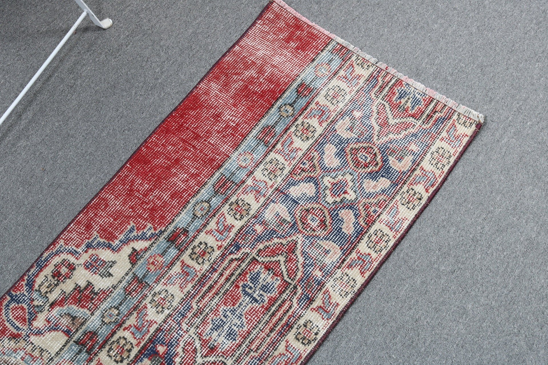 Boho Halı, 1.6x3.2 ft Küçük Halılar, Vintage Halı, Yatak Odası Halısı, Mavi Modern Halı, Duvara Asılı Halılar, Geometrik Halılar, Türk Halısı, Lüks Halılar