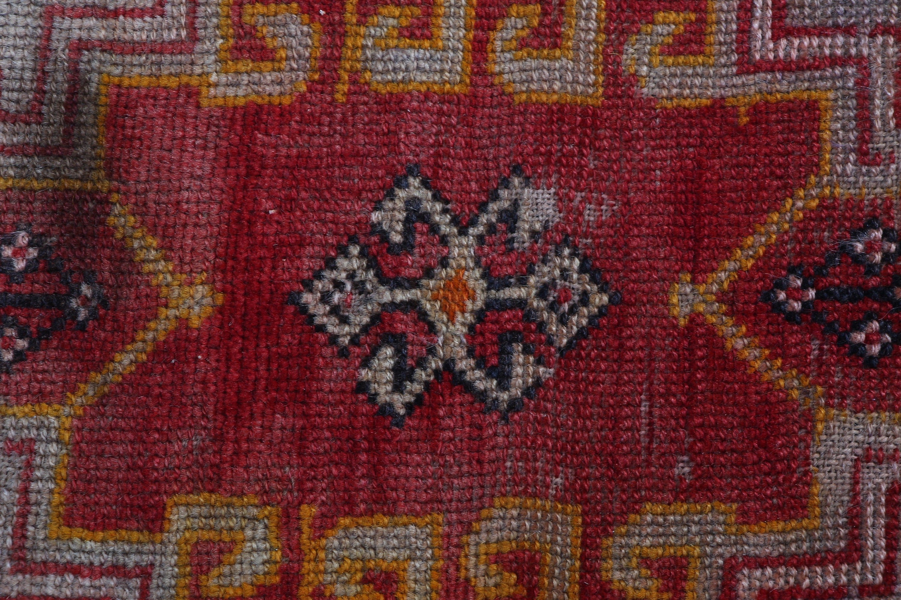 Car Mat Rug, Bedroom Rugs, Antique Rugs, Turkish Rug, 1.5x3.1 ft Small Rug, Red Moroccan Rugs, Aesthetic Rug, Kitchen Rug, Vintage Rug