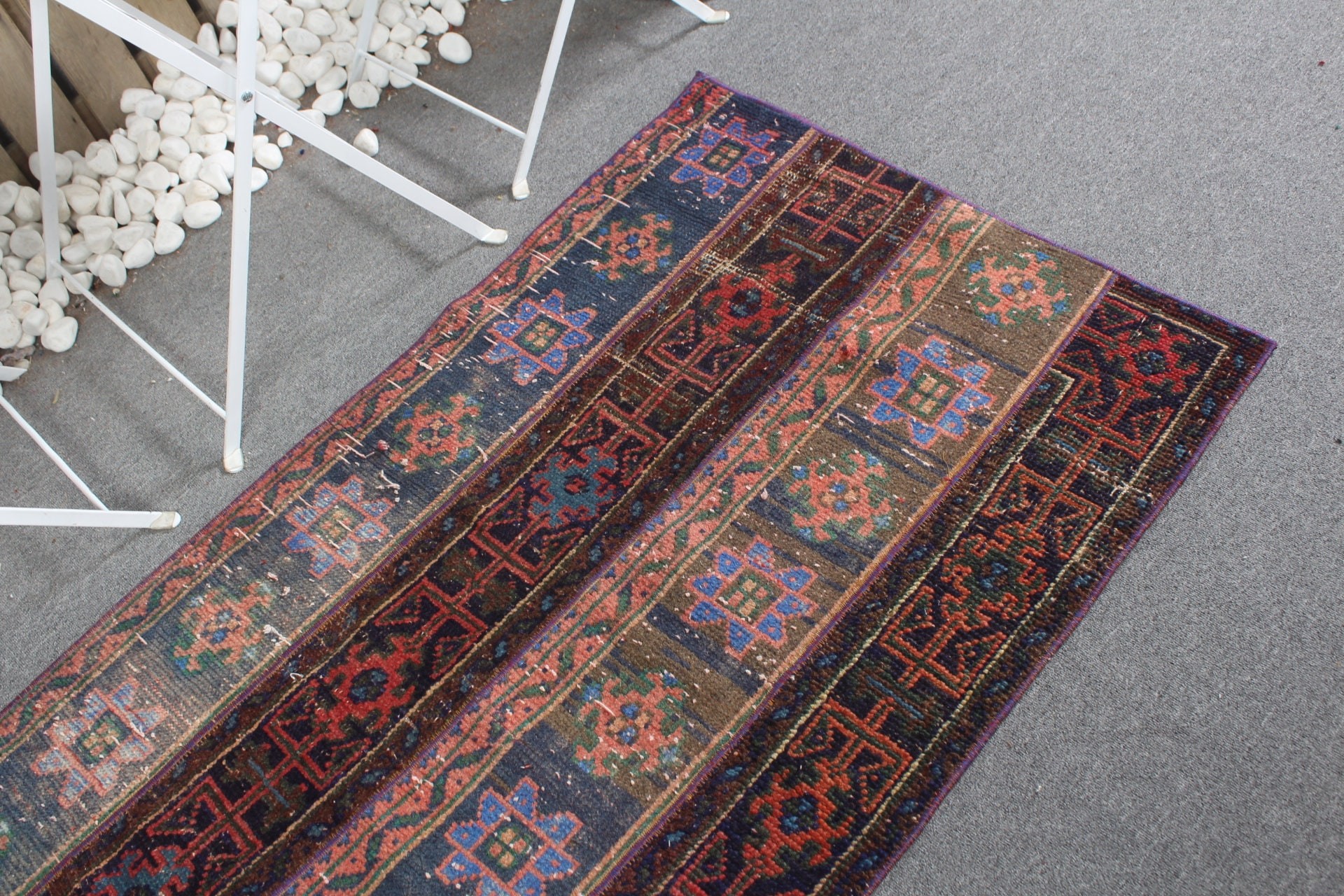 Rugs for Car Mat, Turkish Rugs, Bathroom Rug, Blue Antique Rugs, Antique Rug, Vintage Rug, 2.7x4.8 ft Small Rugs, Dorm Rugs