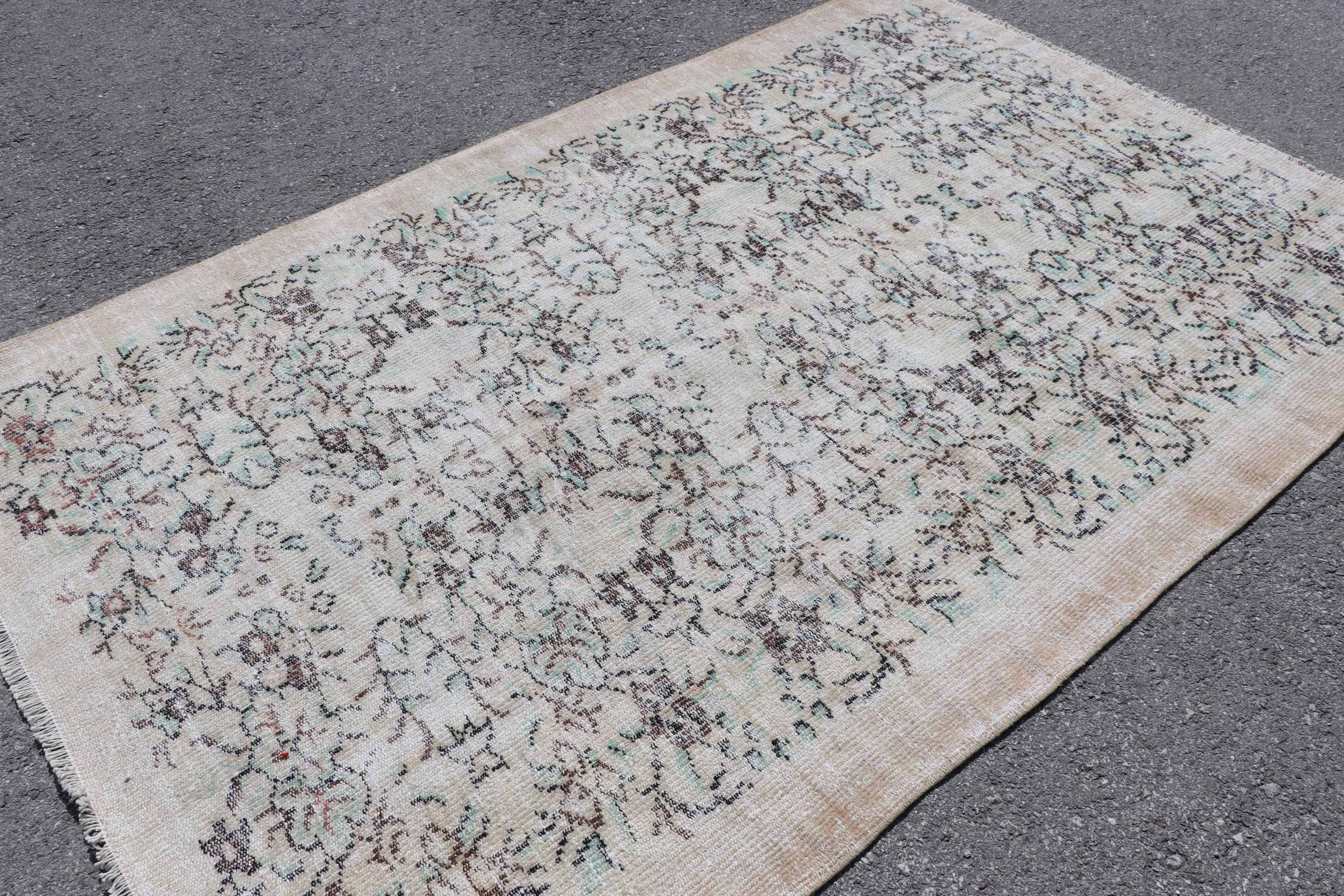 Dining Room Rug, Salon Rug, Turkish Rug, Vintage Rug, Bedroom Rugs, Turkey Rug, Green  5.4x8.2 ft Large Rugs