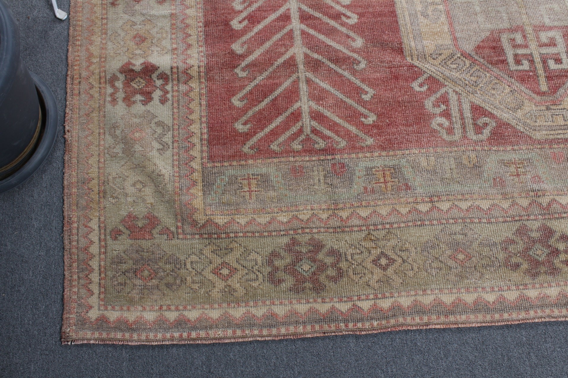 Oversize Turkish Rug, Saloon Rugs, Red Home Decor Rug, Bedroom Rugs, Boho Rug, Vintage Rugs, 7.1x9.9 ft Oversize Rug, Turkish Rug