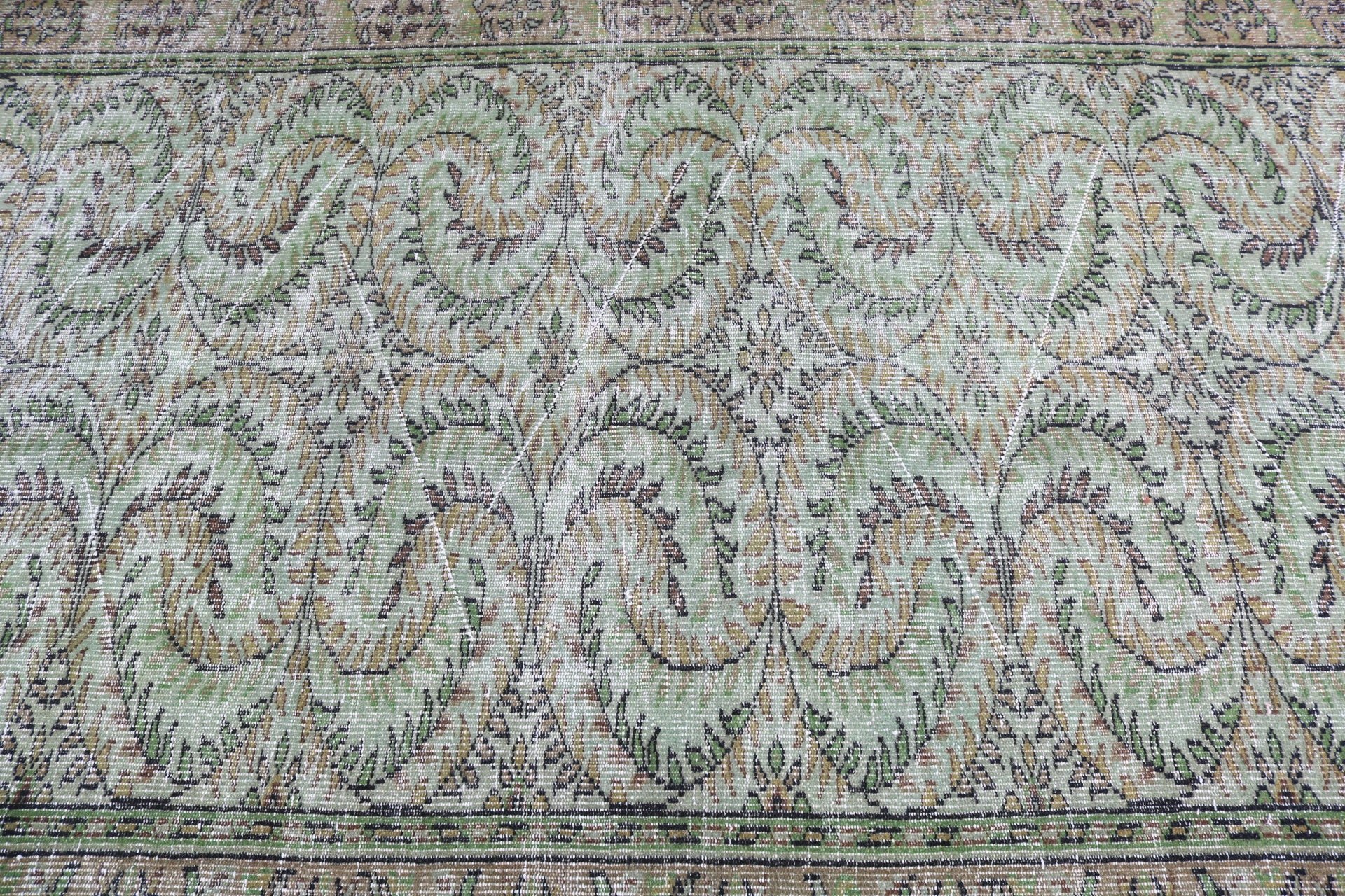 Oturma Odası Halıları, 5.5x8.8 ft Büyük Halı, Estetik Halılar, Oryantal Halı, Vintage Halı, Mutfak Halıları, Türk Halıları, Yeşil Boho Halıları, Yatak Odası Halısı