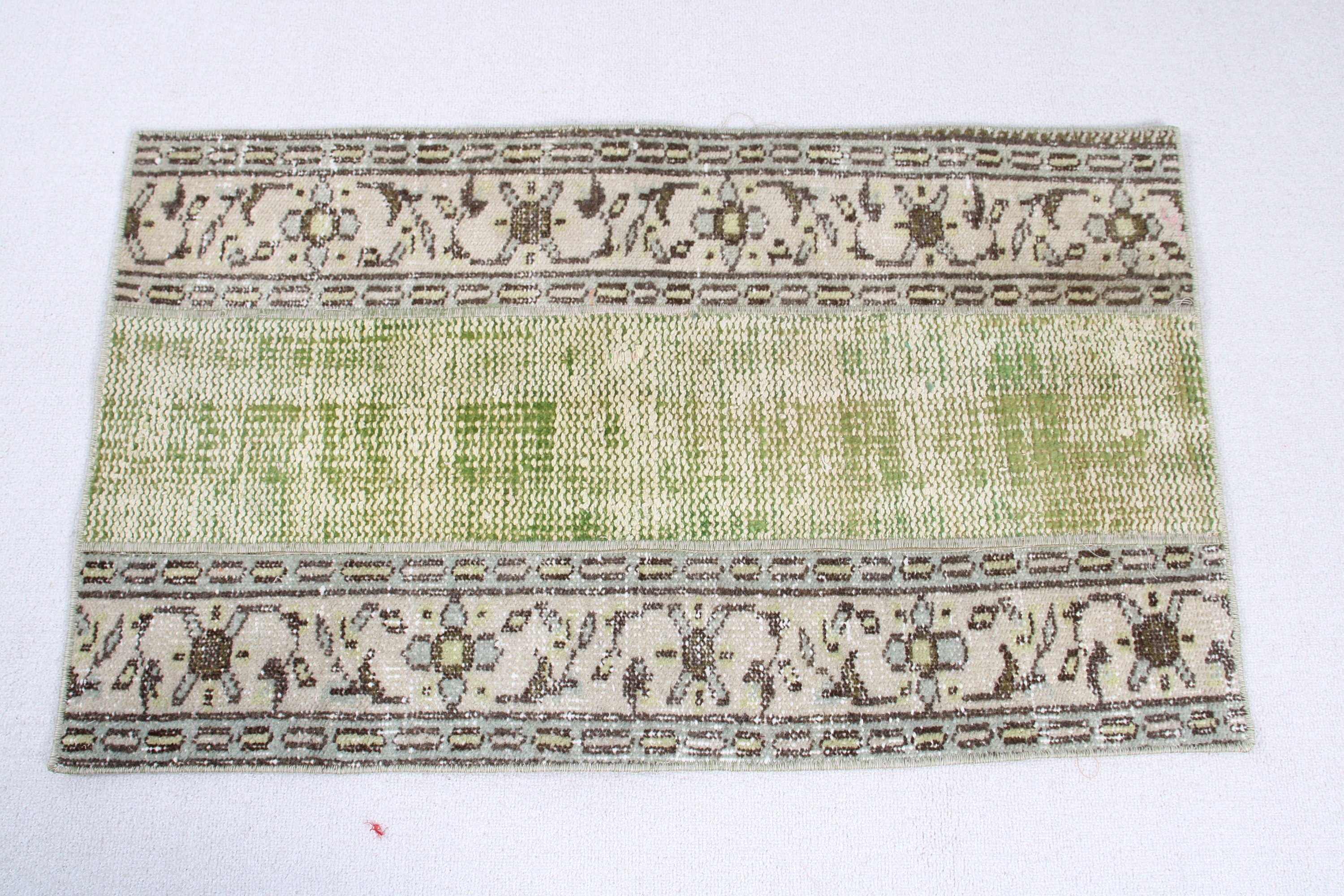 Kitchen Rugs, 1.9x3.2 ft Small Rug, Bath Mat Boho Rug, Turkish Rug, Green Boho Rug, Bedroom Rugs, Vintage Rug, Car Mat Rugs, Geometric Rugs