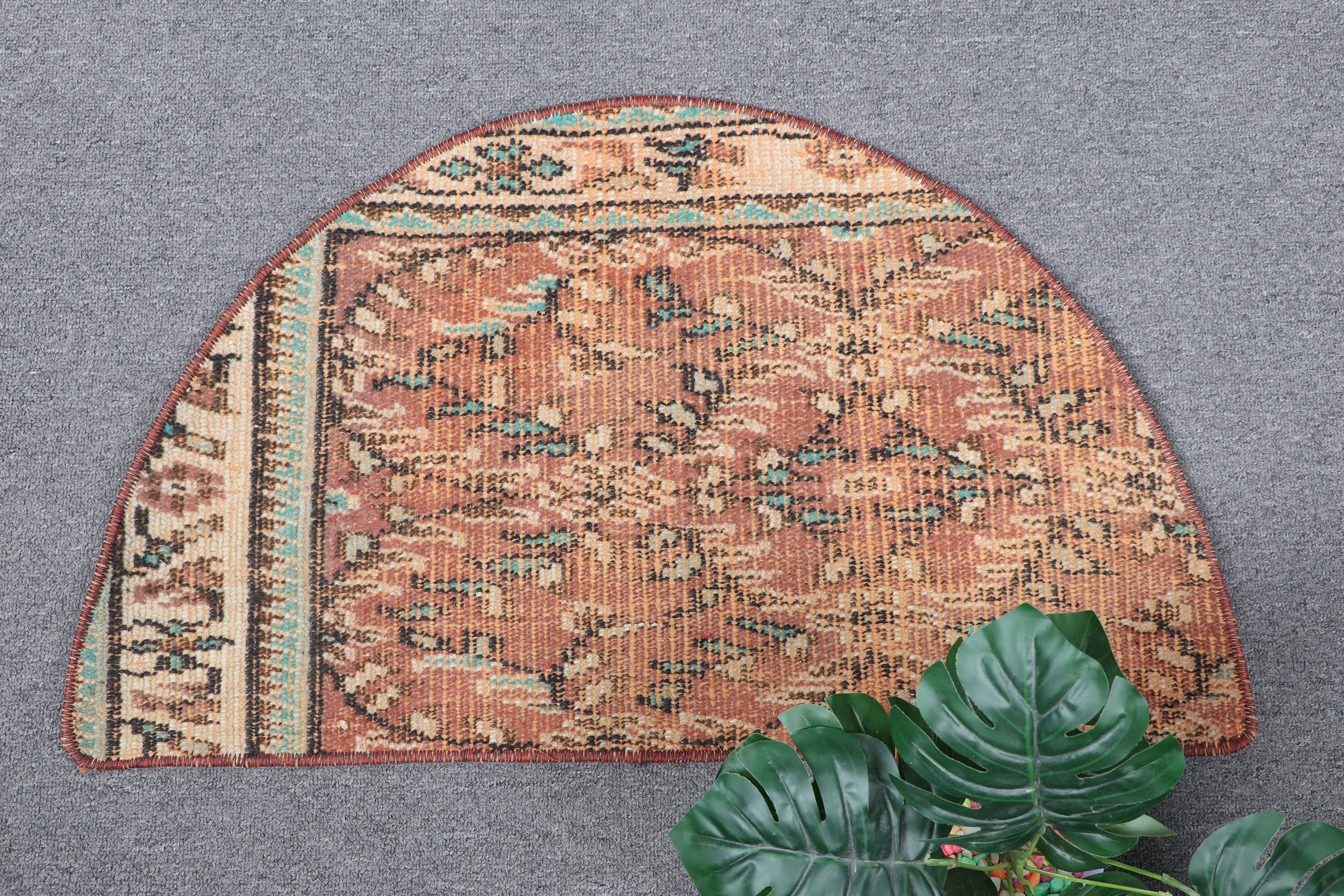 Kahverengi Antika Halı, Sessiz Halı, Yatak Odası Halısı, Anadolu Halısı, Ev Dekorasyonu Halısı, Duvara Asılı Halı, 2.5x1.5 ft Küçük Halılar, Türk Halısı, Vintage Halı