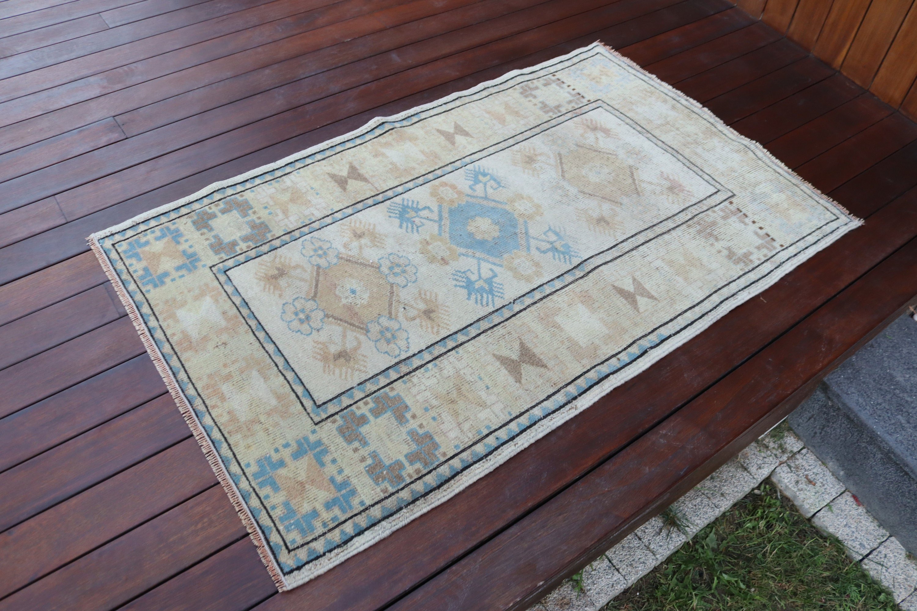 Düz Dokuma Halı, Vintage Halı, Araba Paspas Halıları, Türk Halısı, Mutfak Halıları, Aztek Halısı, Bej 2.6x4.3 ft Küçük Halılar, Yatak Odası Halıları