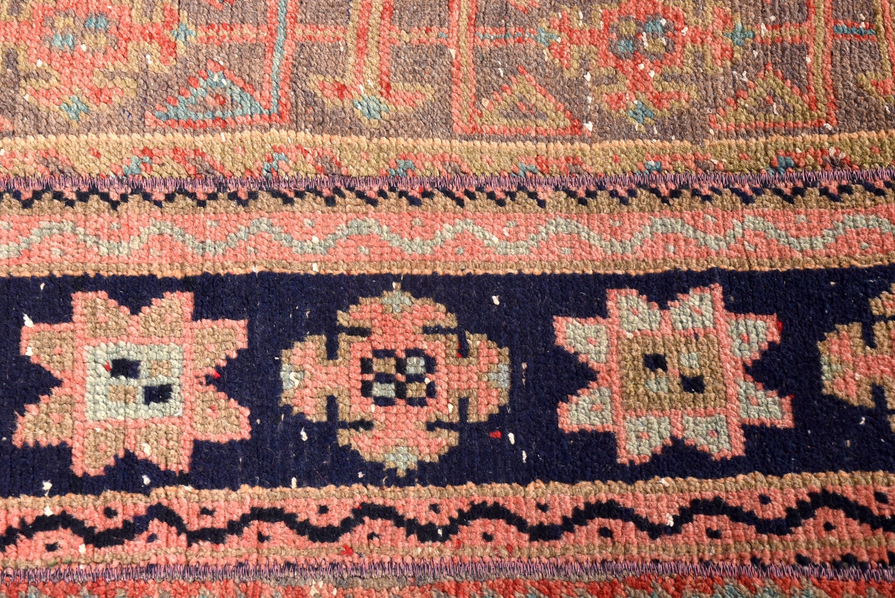 3.1x5.2 ft Aksan Halısı, Bildiri Halısı, Türk Halıları, Giriş Halıları, Boho Vurgu Halısı, Düz Dokuma Halı, Vintage Halı, Etnik Halı, Pembe El Dokuma Halı