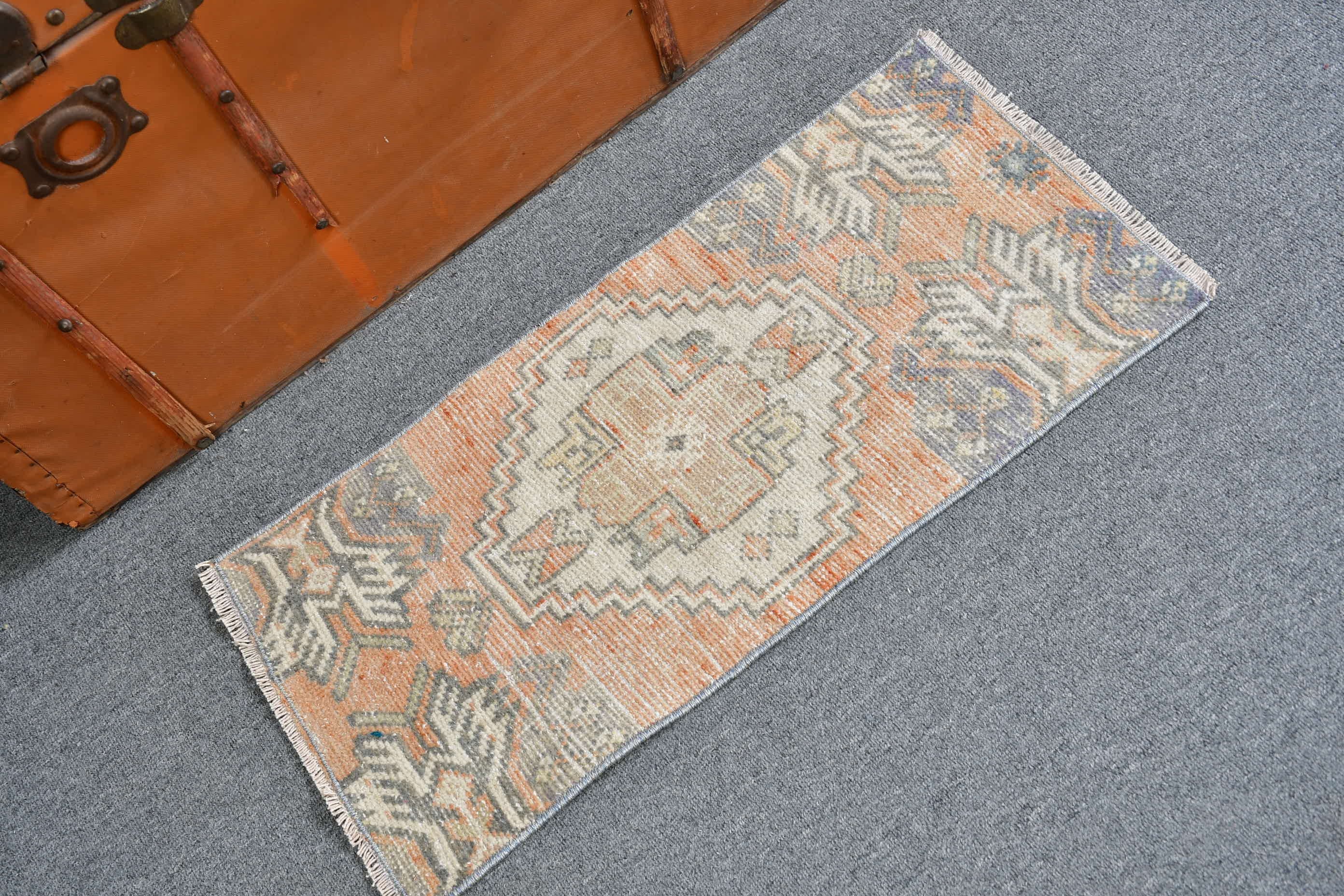 1.2x2.5 ft Small Rugs, Small Oriental Rug Rugs, Turkish Rug, Bathroom Rugs, Wool Rugs, Entry Rug, Rugs for Car Mat, Vintage Rug, Cool Rug