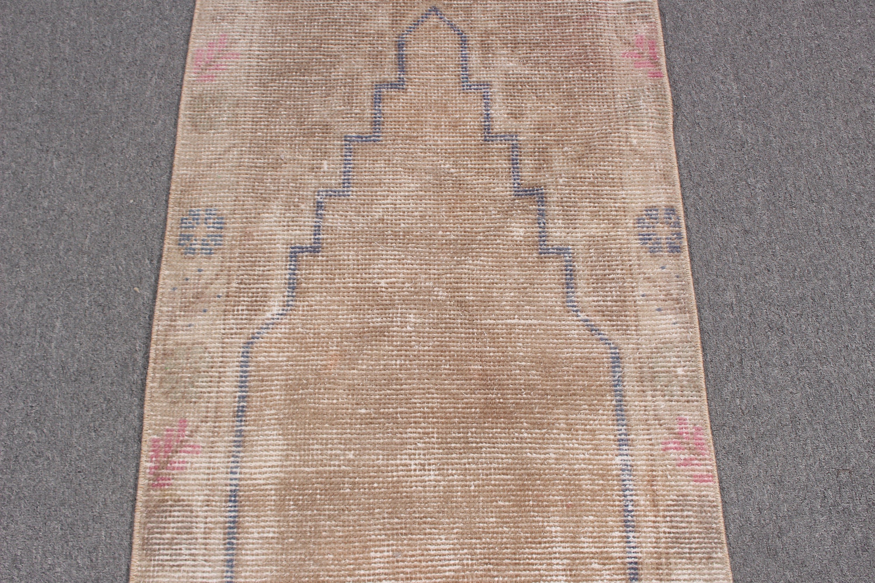 Beige Modern Rugs, Neutral Rugs, Turkish Rug, Small Vintage Rug, 1.8x3.3 ft Small Rugs, Vintage Rug, Bedroom Rug, Cool Rug, Rugs for Entry