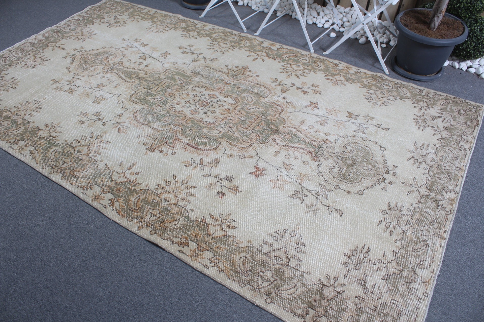 Beige Bedroom Rug, Rugs for Bedroom, Turkish Rug, Moroccan Rugs, Oriental Rugs, 5.4x9.6 ft Large Rug, Old Rug, Vintage Rug, Living Room Rug