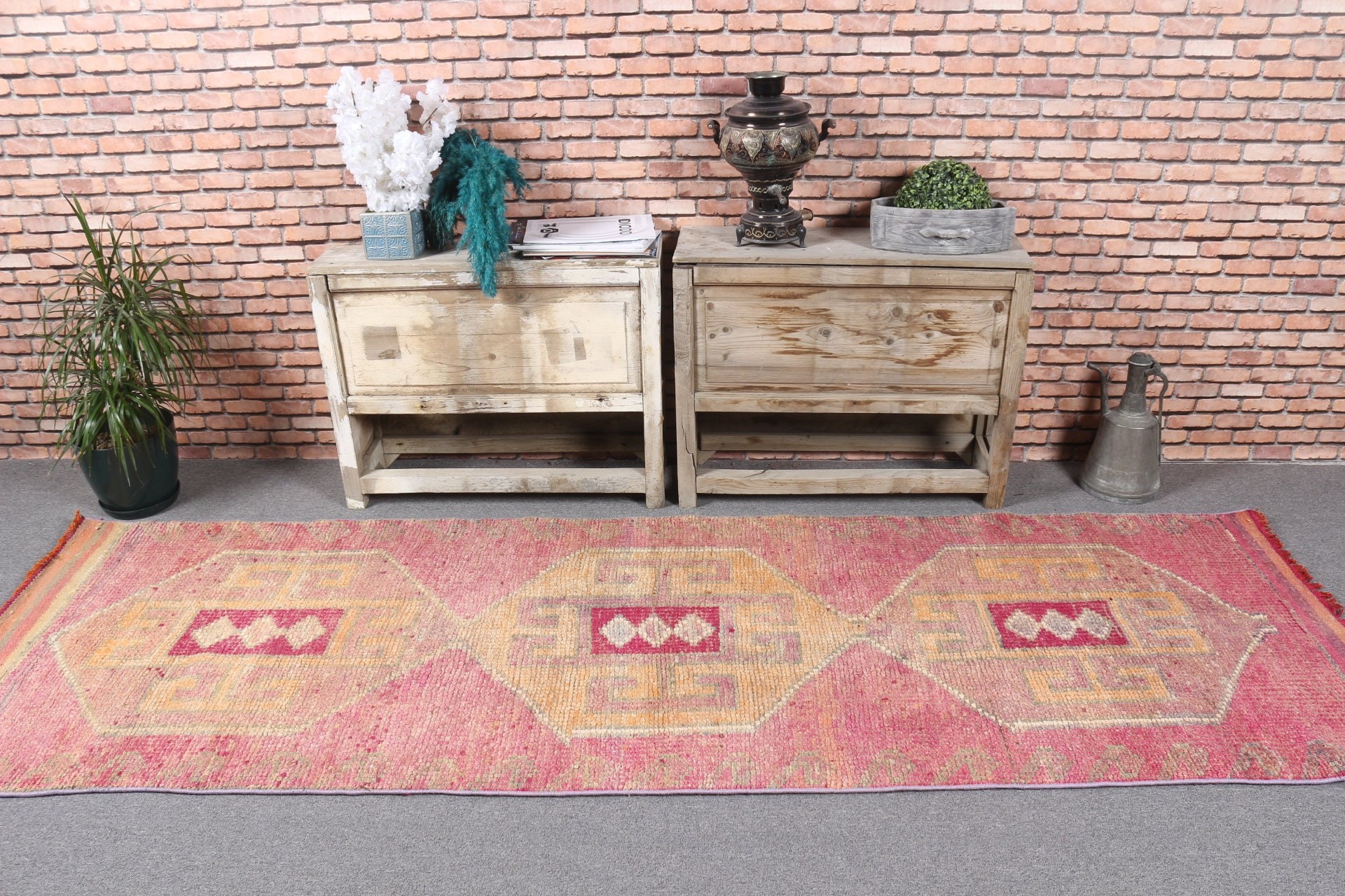 Anadolu Halısı, Koridor Halıları, Vintage Halılar, Türk Halısı, 3x9.4 ft Runner Halıları, Eski Halılar, Fas Halısı, Pembe Anadolu Halıları, Mutfak Halısı