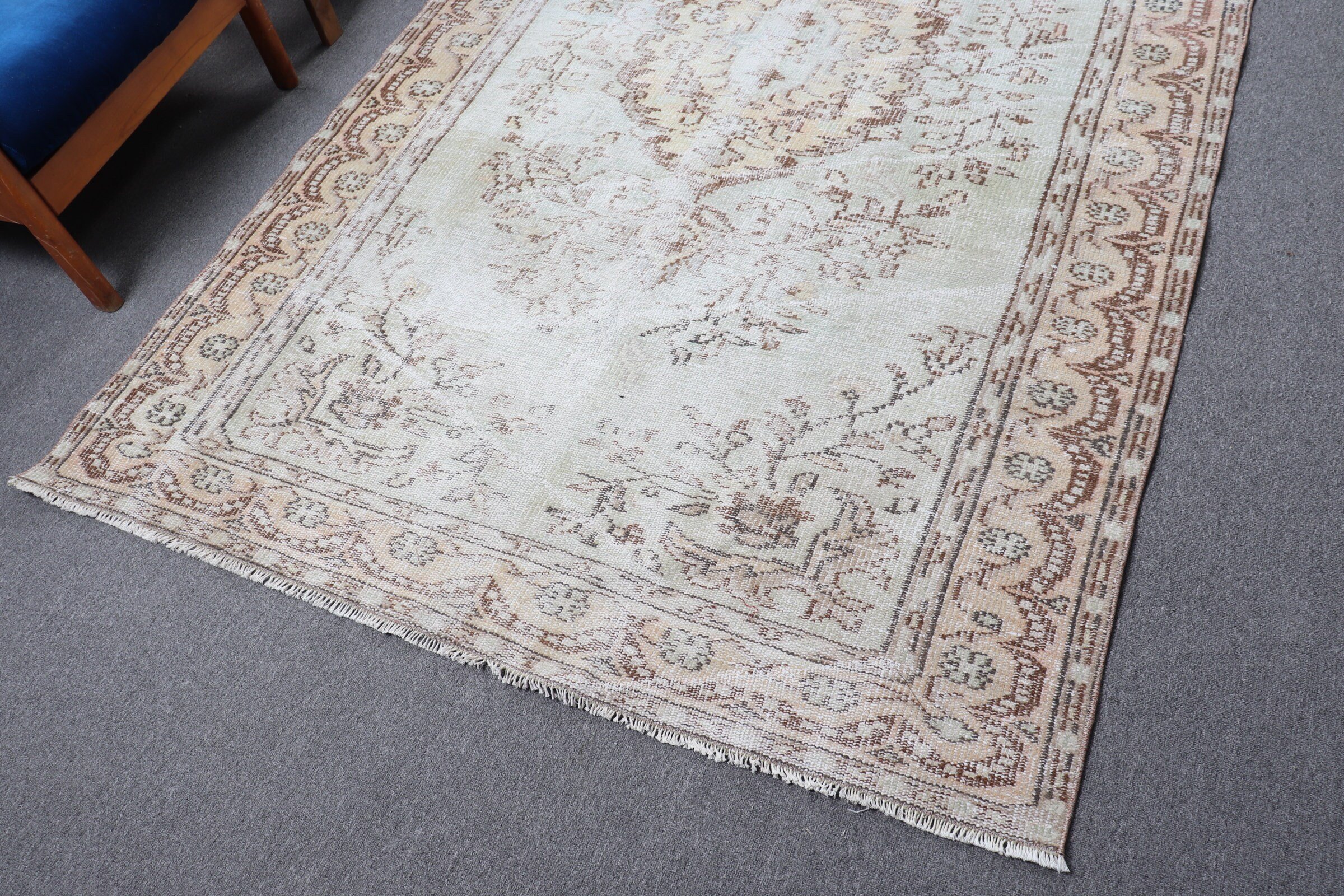 Living Room Rugs, Antique Rugs, Floor Rugs, Vintage Rug, 5.4x8.6 ft Large Rug, Dining Room Rugs, Beige Bedroom Rugs, Turkish Rug, Retro Rug