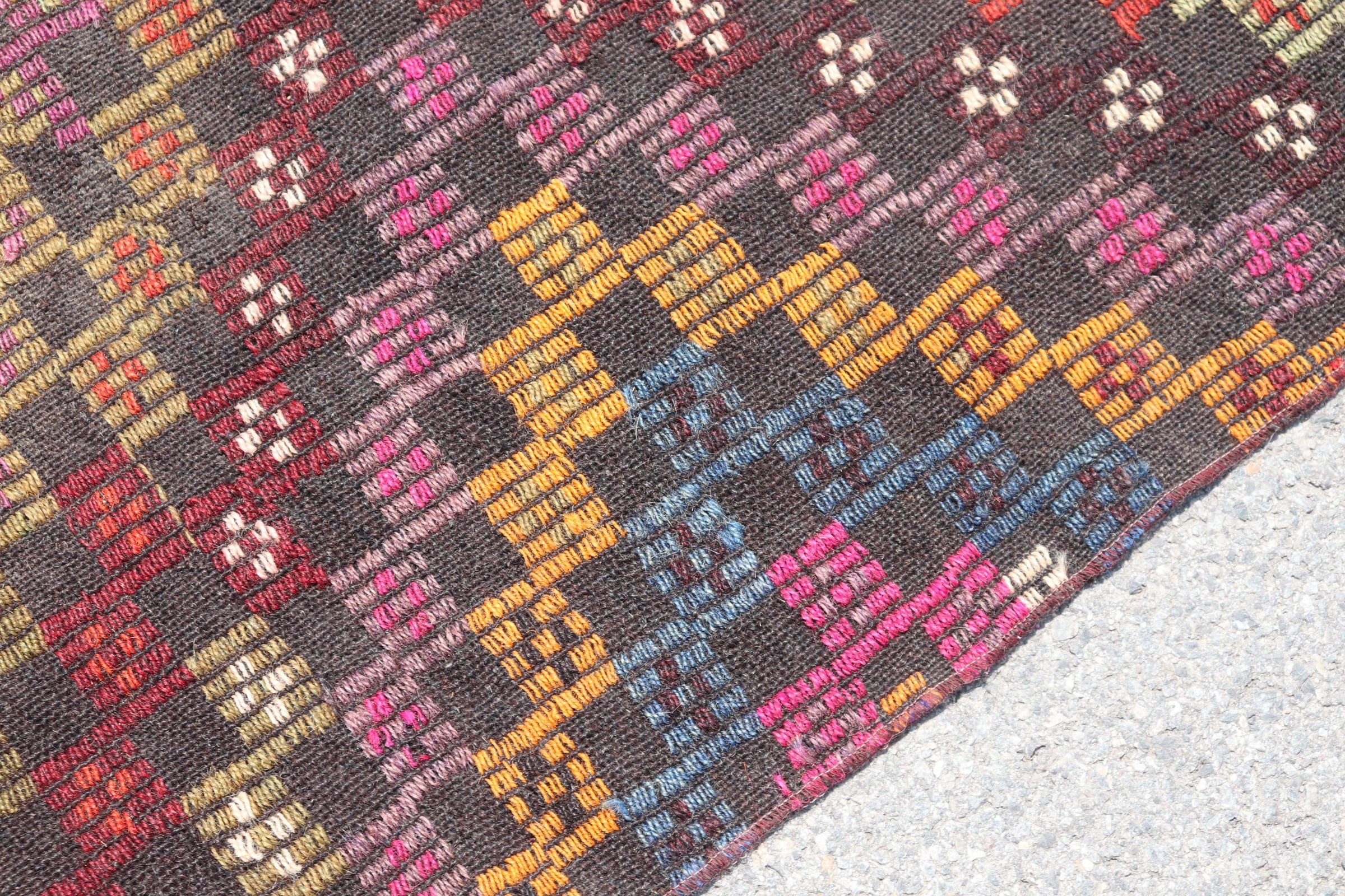 Vintage Rug, 2.4x8.1 ft Runner Rugs, Turkish Rug, Kilim, Flatweave Rug, Hallway Rugs, Kitchen Rug, Red Antique Rug, Bedroom Rug, Floor Rug