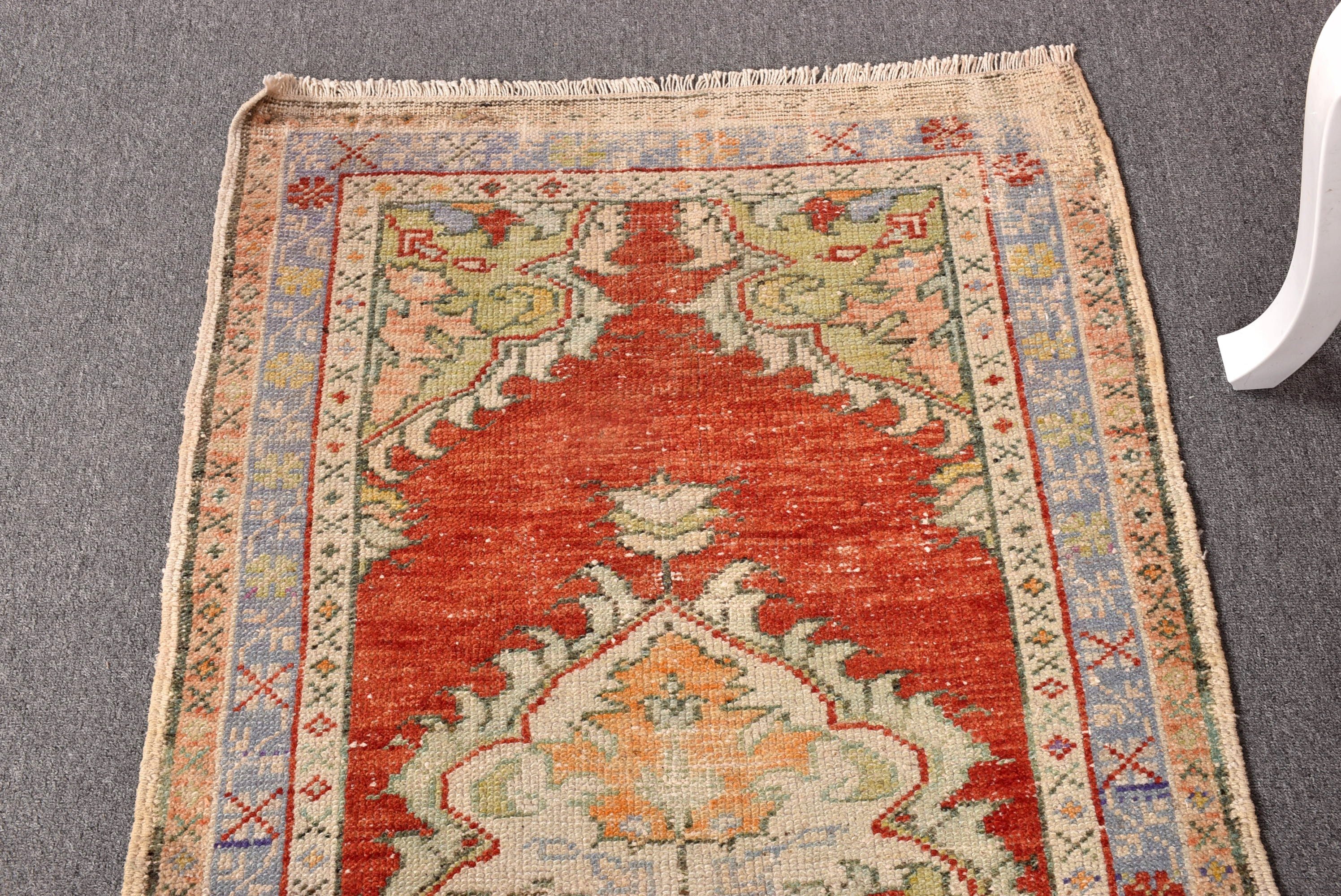 Boho Halılar, Küçük Boho Halı, Türk Halısı, Sanatsal Halılar, Küçük Alan Halısı, 2,7x5 ft Küçük Halılar, Yatak Odası Halısı, Yeşil Nötr Halı, Vintage Halılar