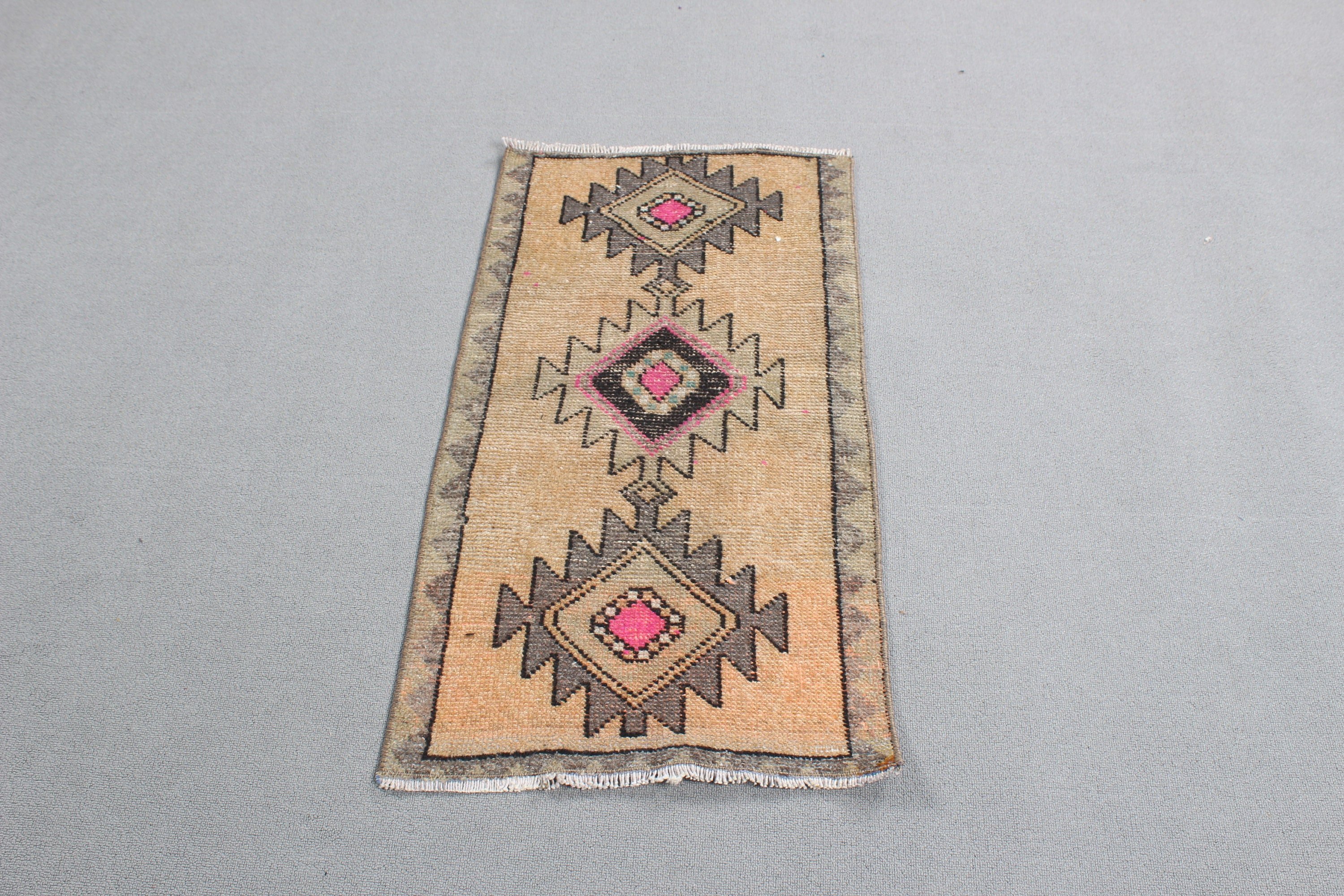 Antique Rug, Wall Hanging Rugs, Moroccan Rugs, 1.7x3.1 ft Small Rugs, Small Boho Rug, Turkish Rugs, Bronze Modern Rugs, Vintage Rugs