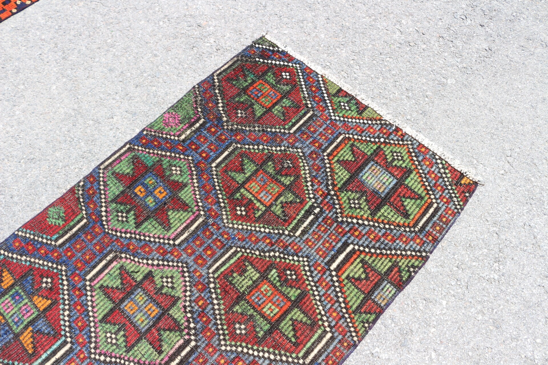 Kilim, Mutfak Halısı, Yün Halı, Oushak Halısı, Kahverengi Oushak Halısı, Türk Halısı, Yatak Odası Halısı, Vintage Halı, Doğal Halılar, 2,9x5,2 ft Accent Halı