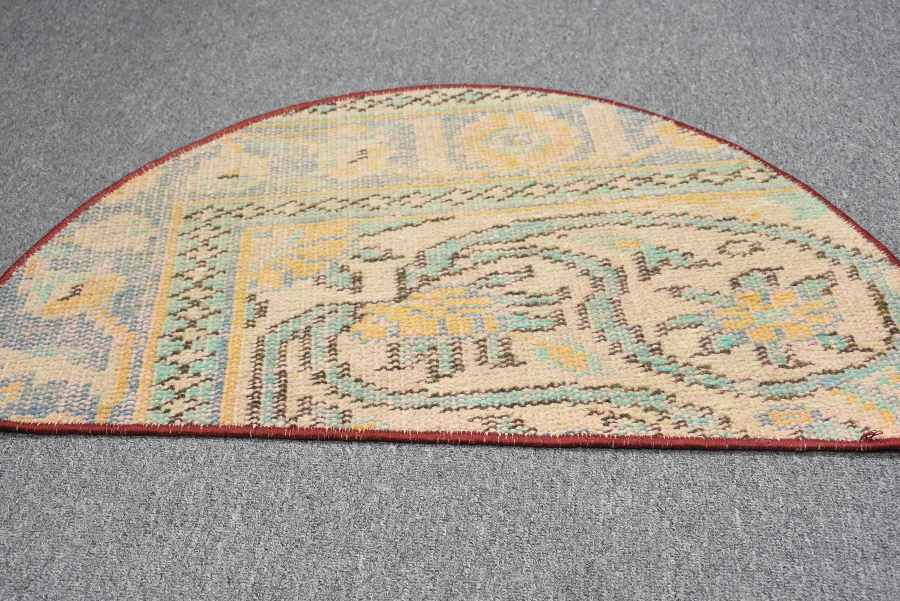 Nursery Rug, Vintage Rug, Pale Rug, Wall Hanging Rug, Moroccan Rug, Turkish Rugs, Green Oriental Rug, 2.5x1.5 ft Small Rug