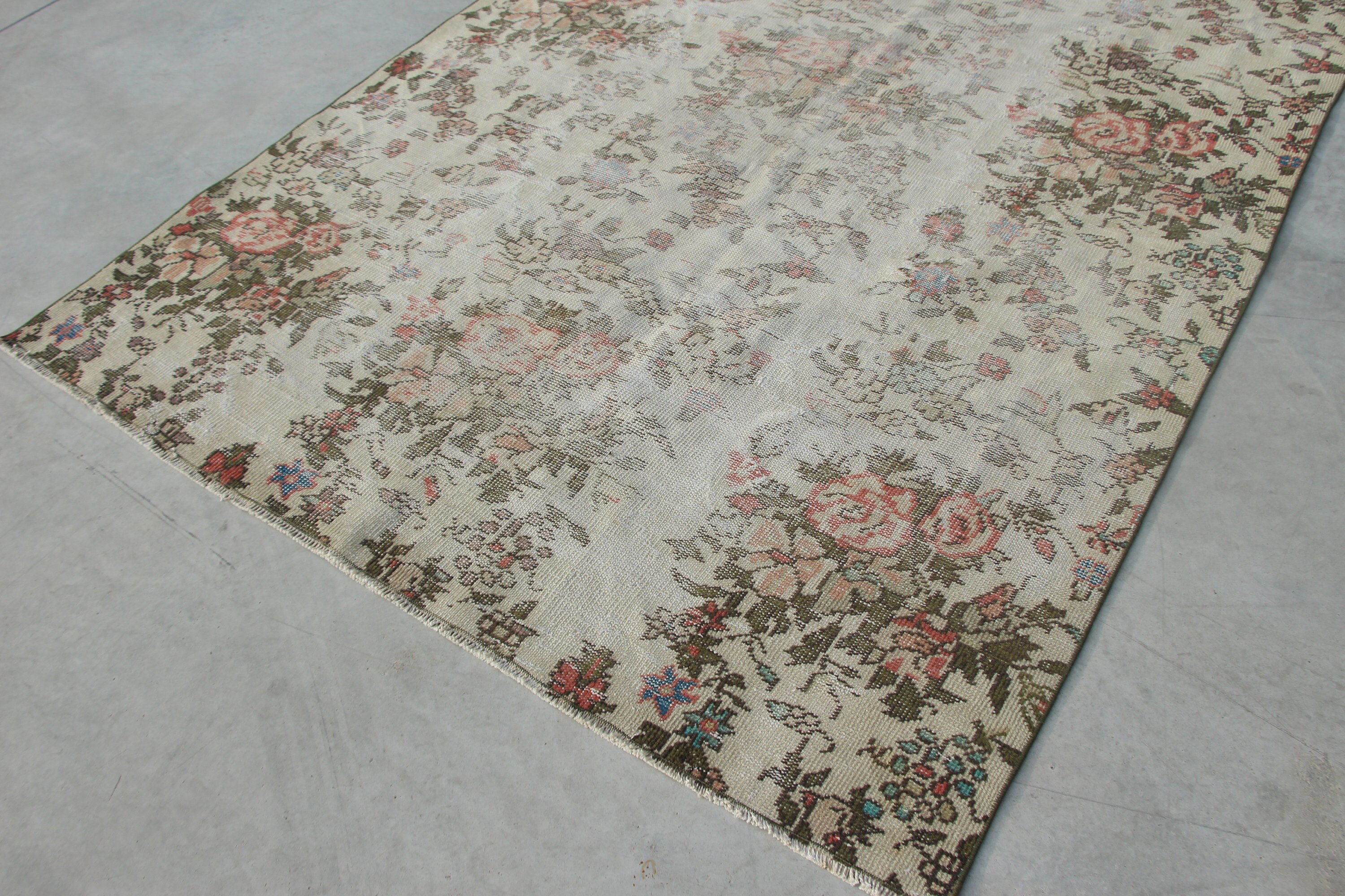 5.6x8.9 ft Large Rug, Pale Rug, Salon Rugs, Bedroom Rug, Kitchen Rug, Anatolian Rug, Old Rug, Vintage Rug, Beige Oriental Rugs, Turkish Rug