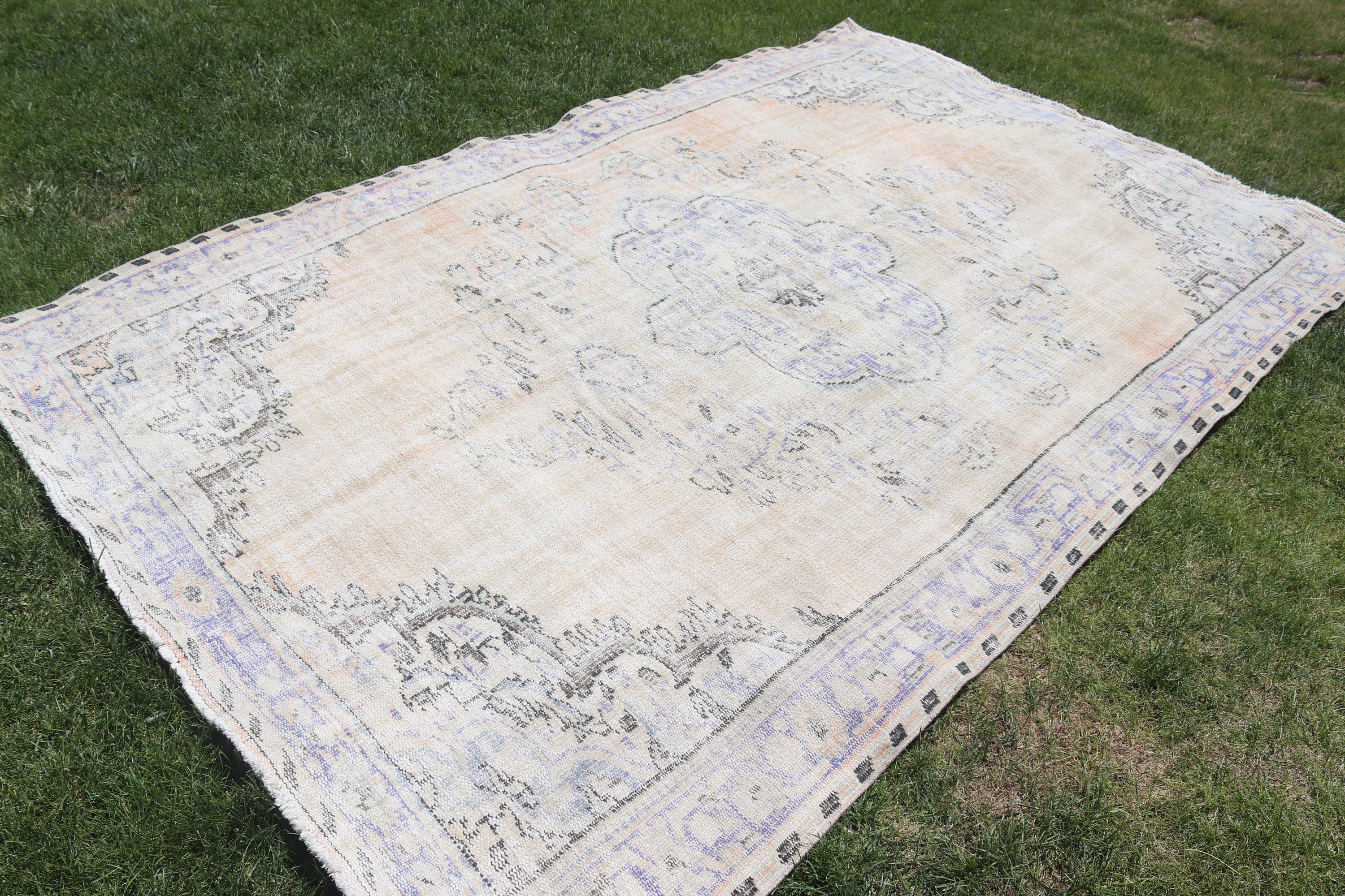 6x9,1 ft Büyük Halılar, Ev Dekorasyonu Halısı, Büyük Boho Halıları, Oryantal Halı, Vintage Halı, Egzotik Halılar, Türk Halıları, Bej Nötr Halı, Yatak Odası Halısı